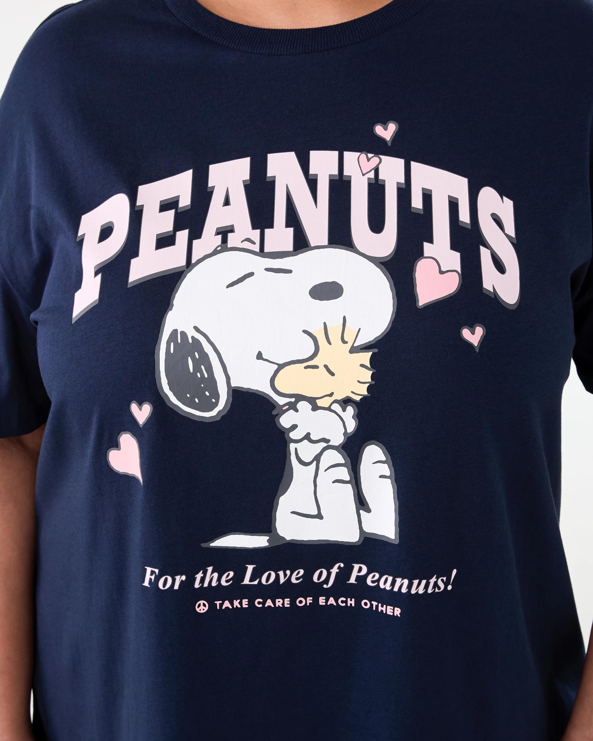 5 Curve Peanuts License Short Sleeve T-shirt Nvy Pnuts, 5 of 5