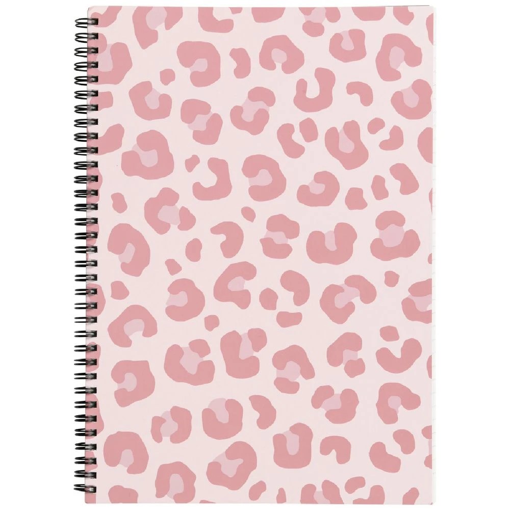 1 Otto A4 Notebook Pink Leopard 200 Pages, 1 of 2