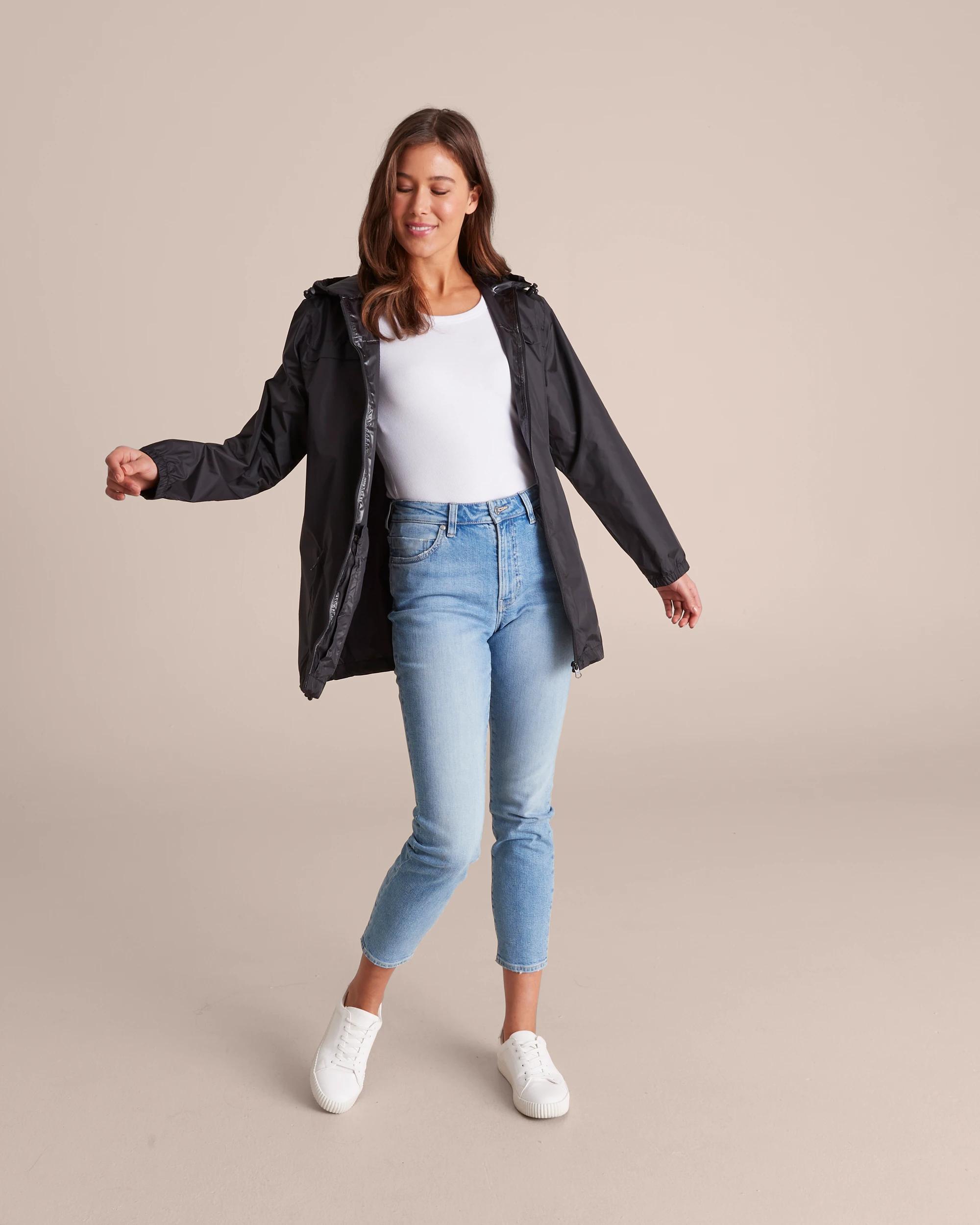 2 Target Fold Up Rain Jacket BLACK, 2 of 10