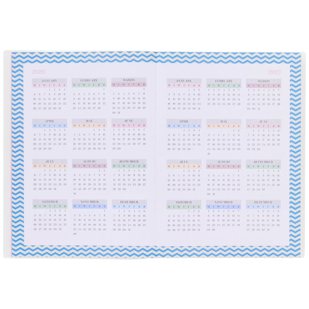 5 Otto A4 Week to View Geo FY26/27 Diary Green, 5 of 7