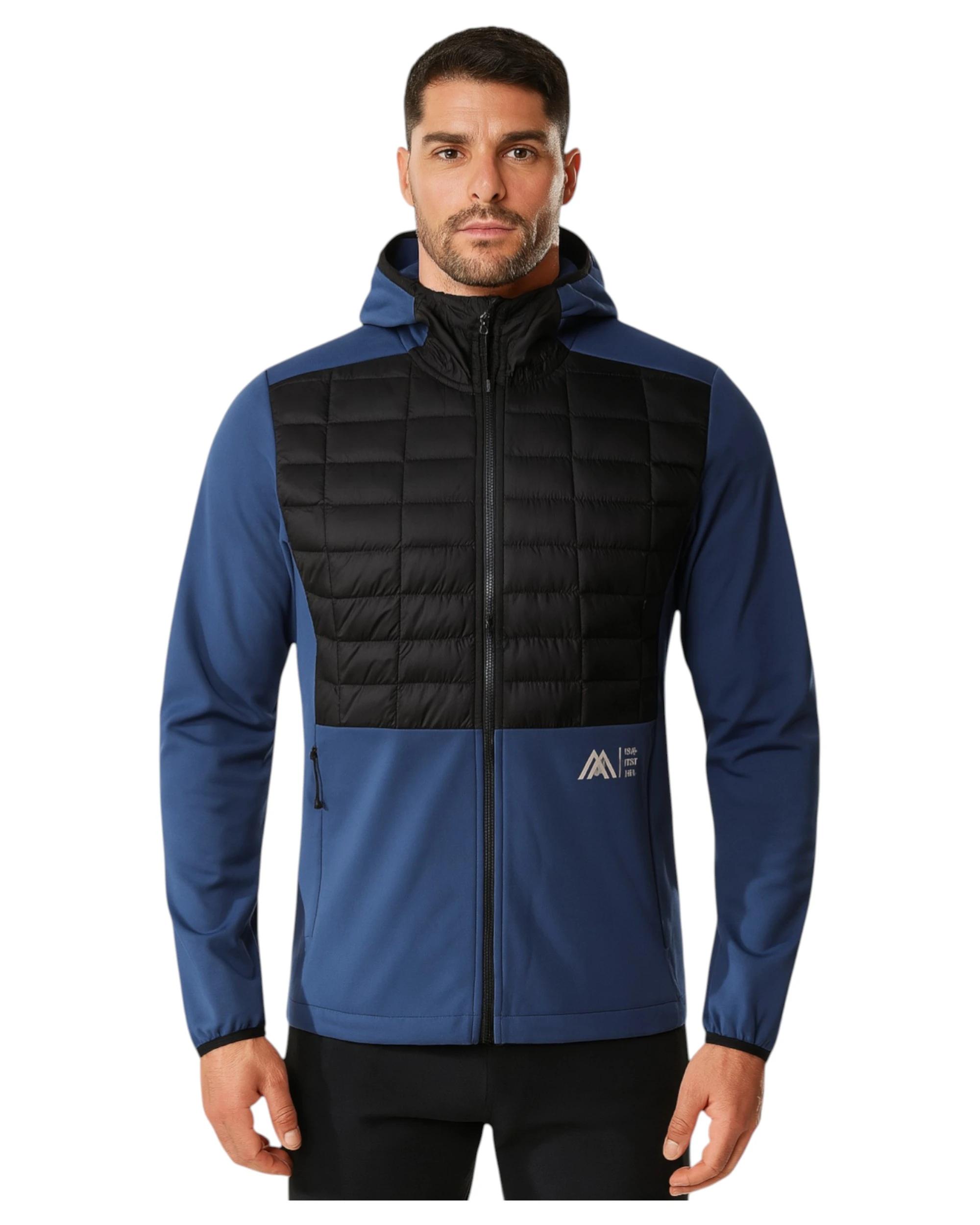 5 The North Face Mens Blue/Black Lab Hybrid Thermoball Hooded Jacket BLUE/ BLACK, 5 of 5