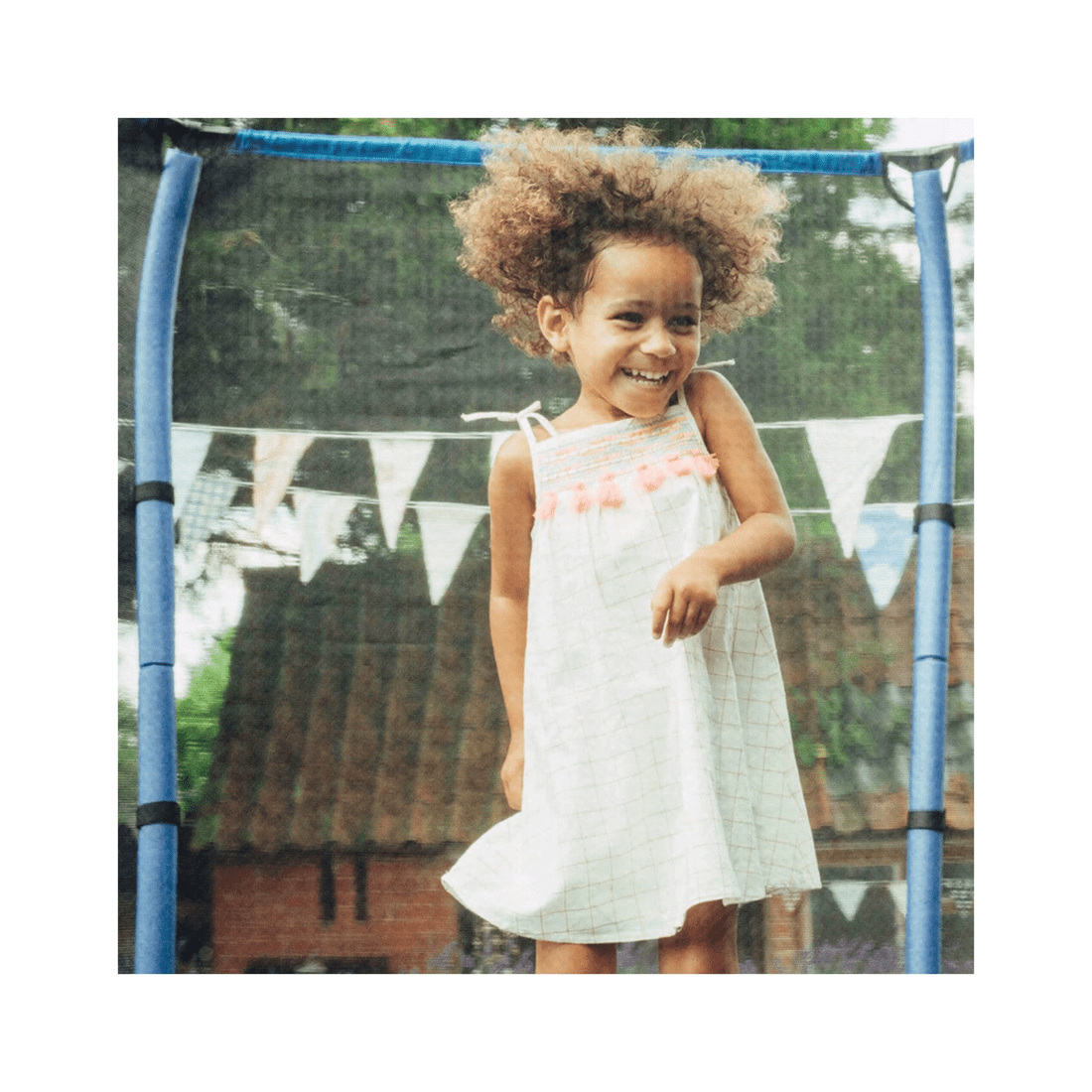 3 Plum Play Au 7ft Junior Trampoline Spring Safe With Enclosure For Kids
 - Blue, 3 of 4