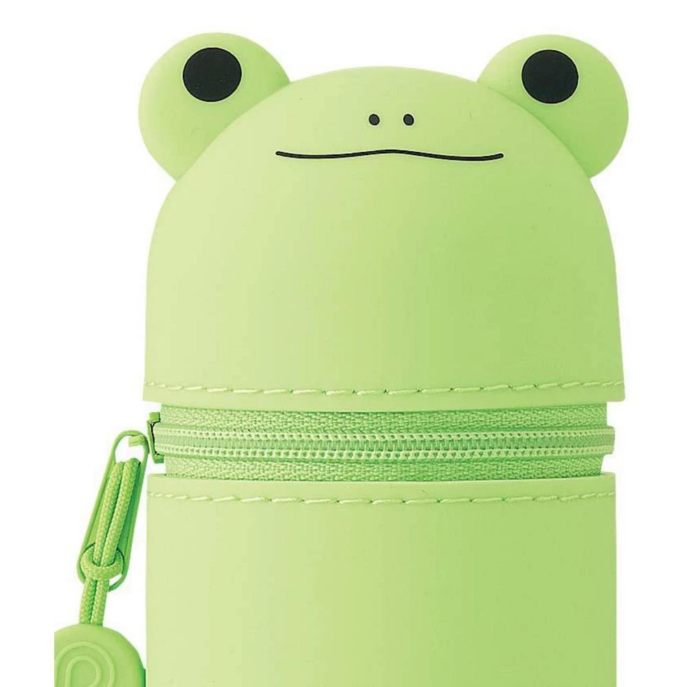 2 PuniLabo Single Zip Stand Up Silicone Pencil Case Frog, 2 of 2