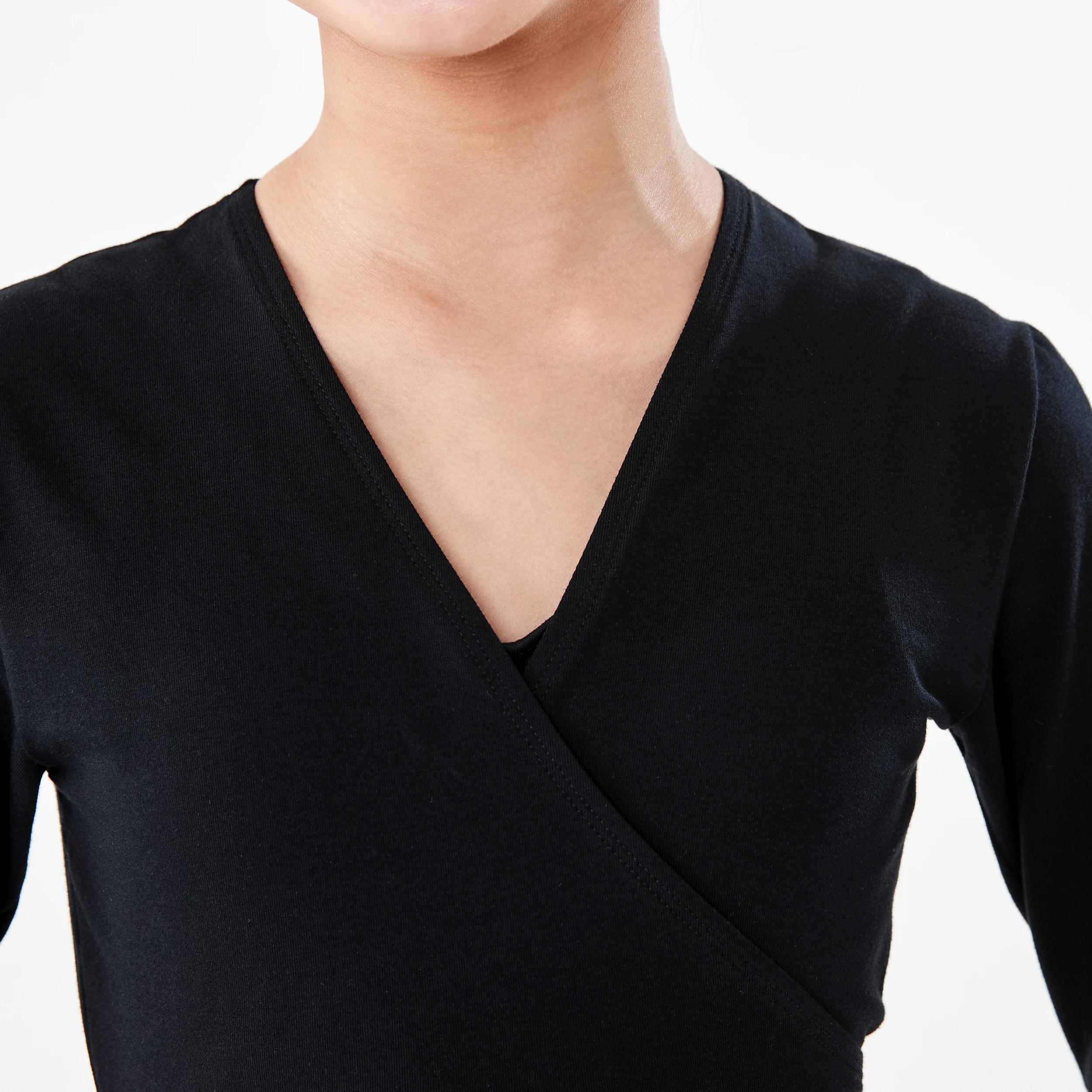 5 Dance Wrap Top BLACK, 5 of 10