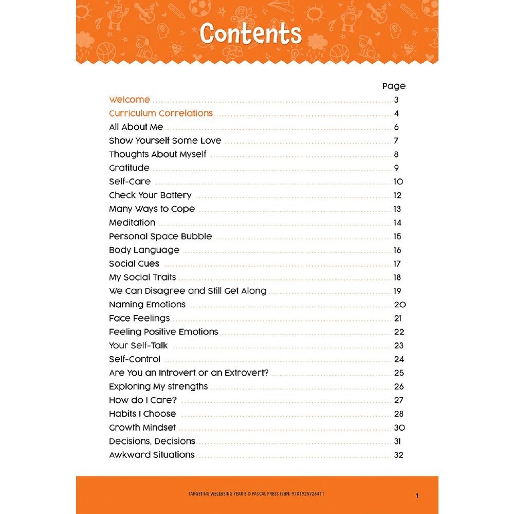 2 Targeting Wellbeing Year 5, 2 of 8
