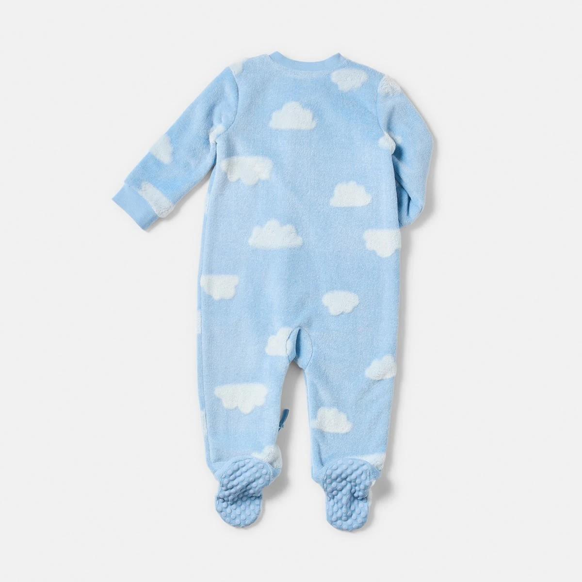2 Fluffy Pramsuit Blu Clds, 2 of 4