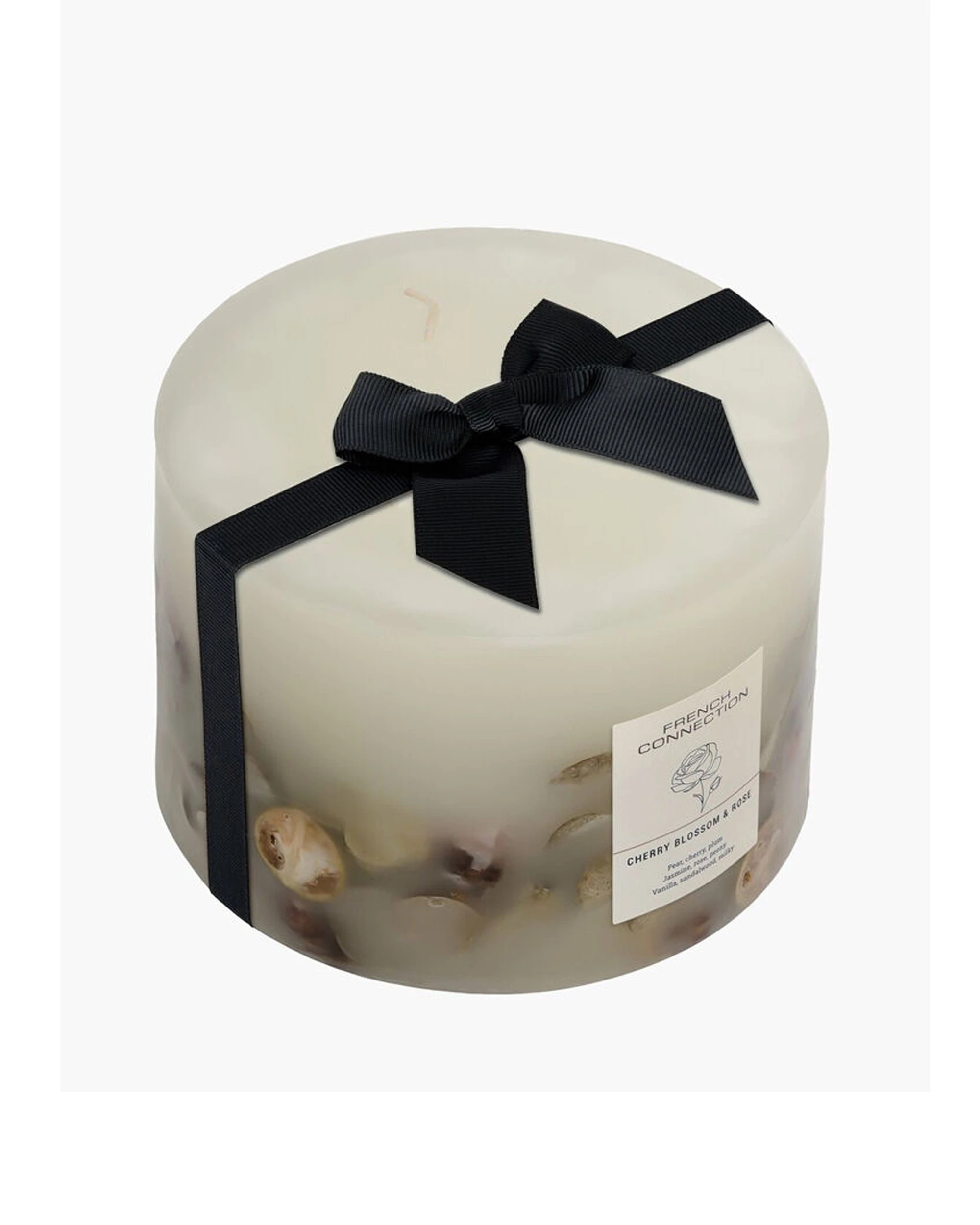 2 French Connection Cherry Blossom & Rose Botanical 4 Wick Large Candle 1.5kg - Clear, 2 of 3