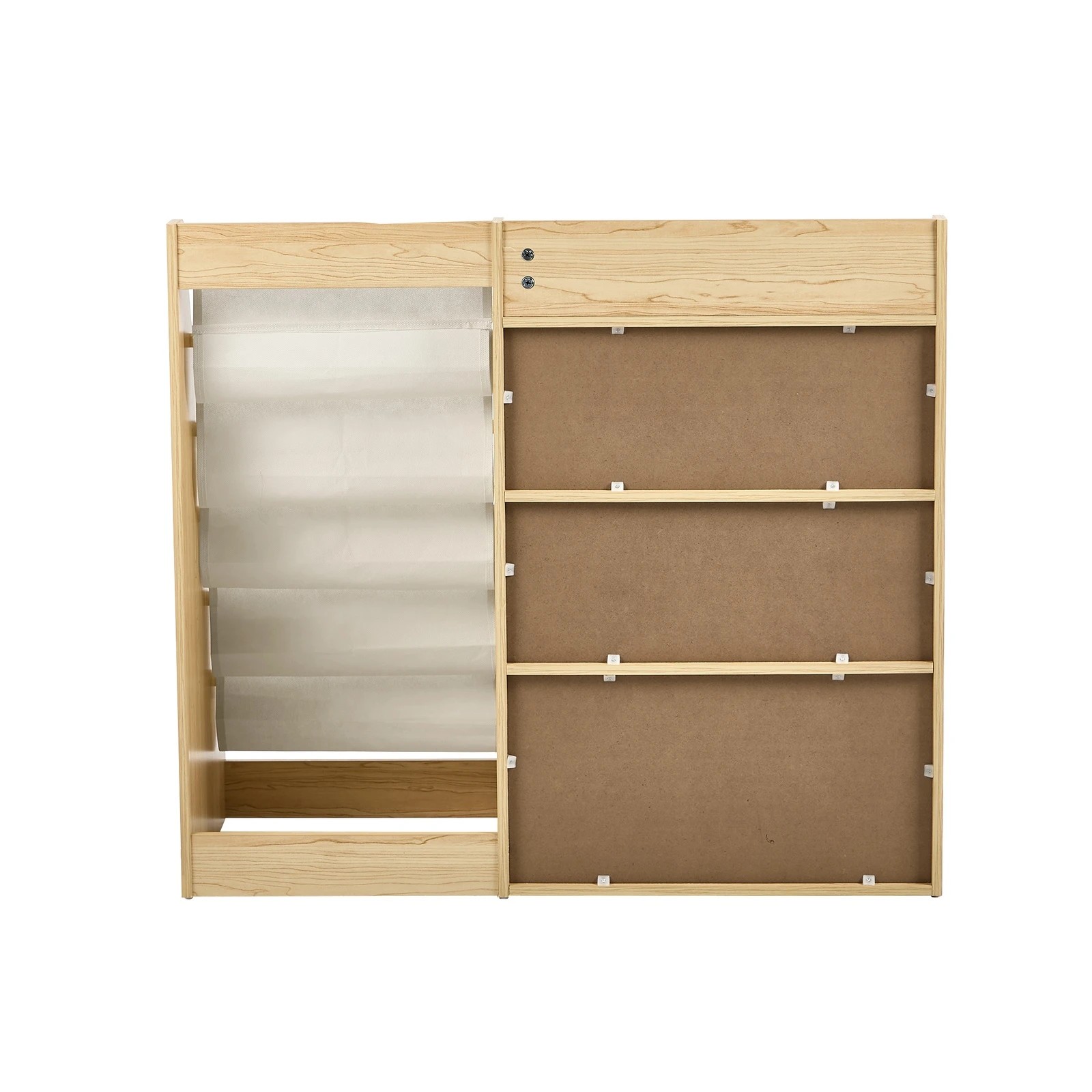 7 Oikiture Kids Bookshelf Bookcase Multi Tiers Display Shelf Rack DIY Organiser - Natural, 7 of 8