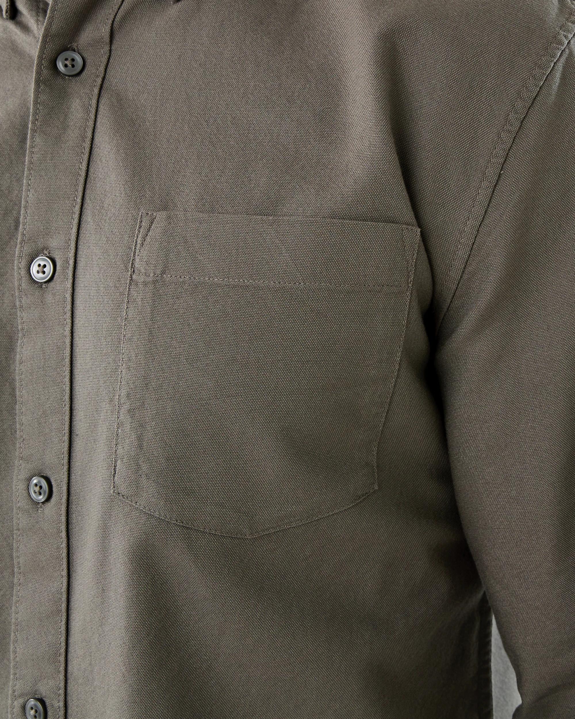 7 Long Sleeve Oxford Shirt Grn Smkolv, 7 of 8