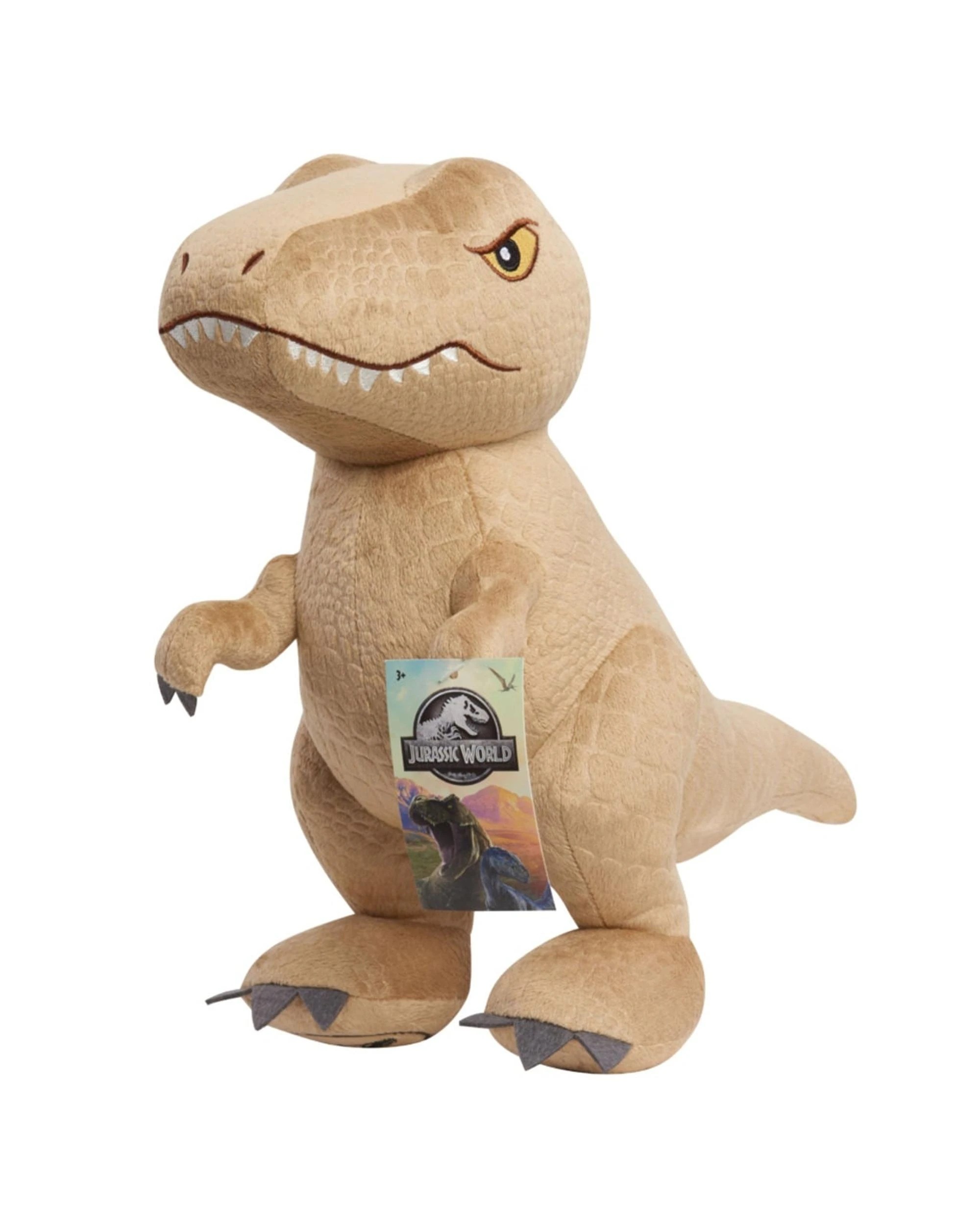 1 Comfeez Jurassic World Rebirth T-Rex Weighted Plush, 1 of 3