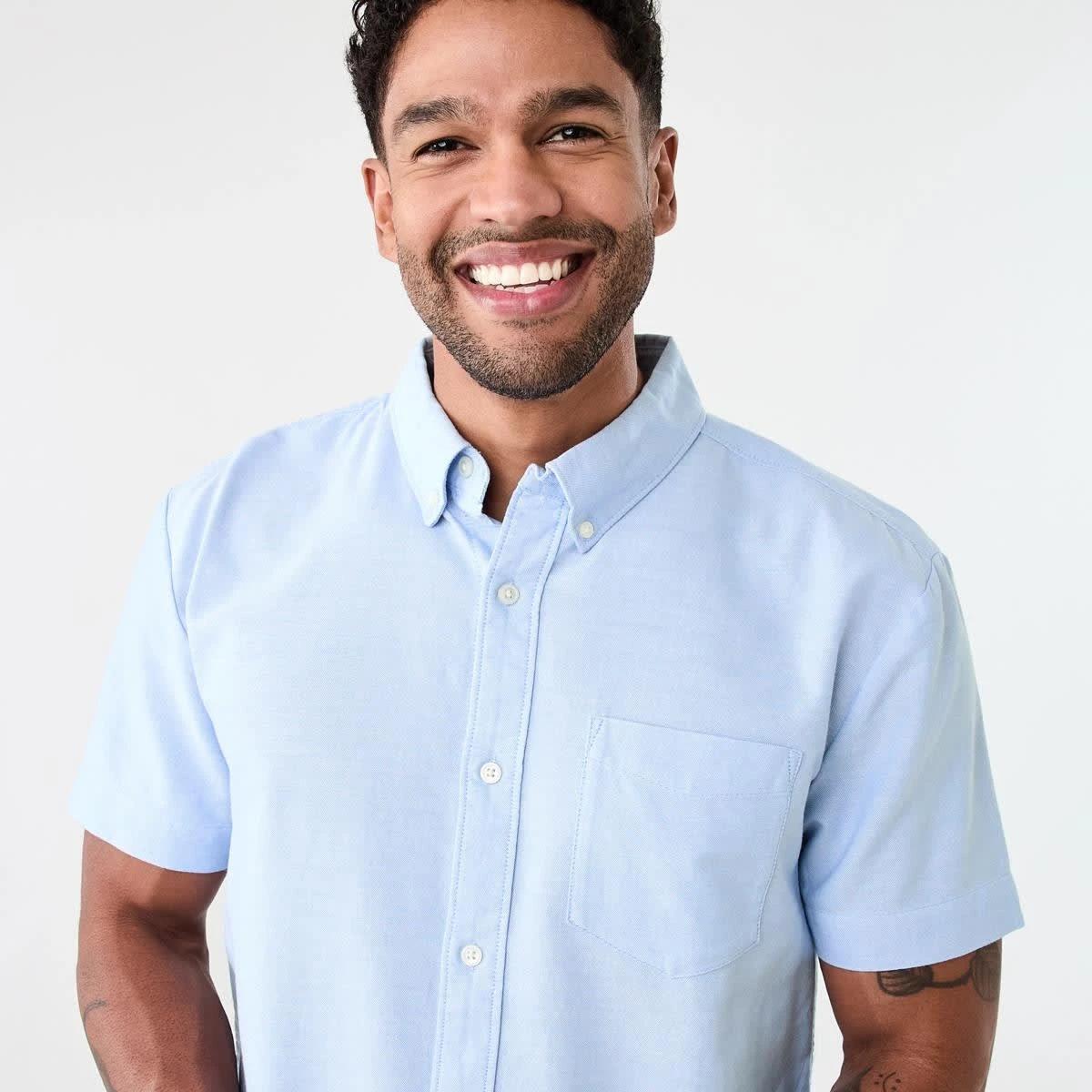 2 Short Sleeve Oxford Shirt LIGHT BLUE, 2 of 6