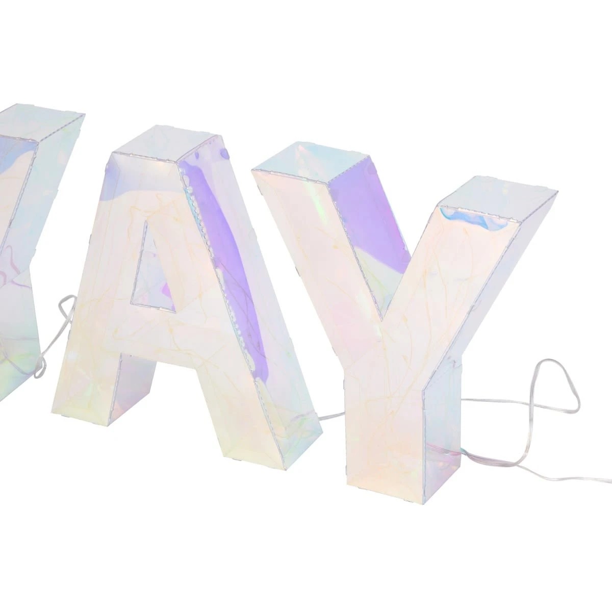 5 Iridescent YAY Lights, 5 of 6