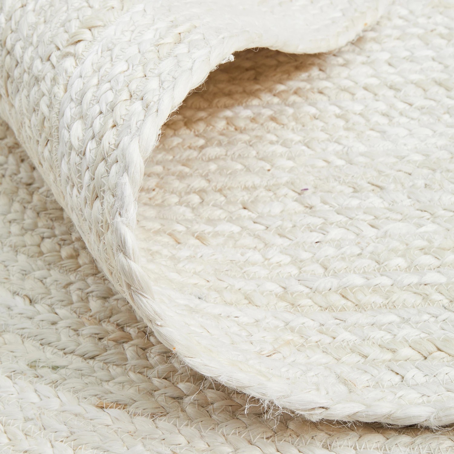 9 Common Ground Rugs Shoreline White 220x150cm - Medium Oval Hand Braided Jute Rug - Natural, 9 of 9