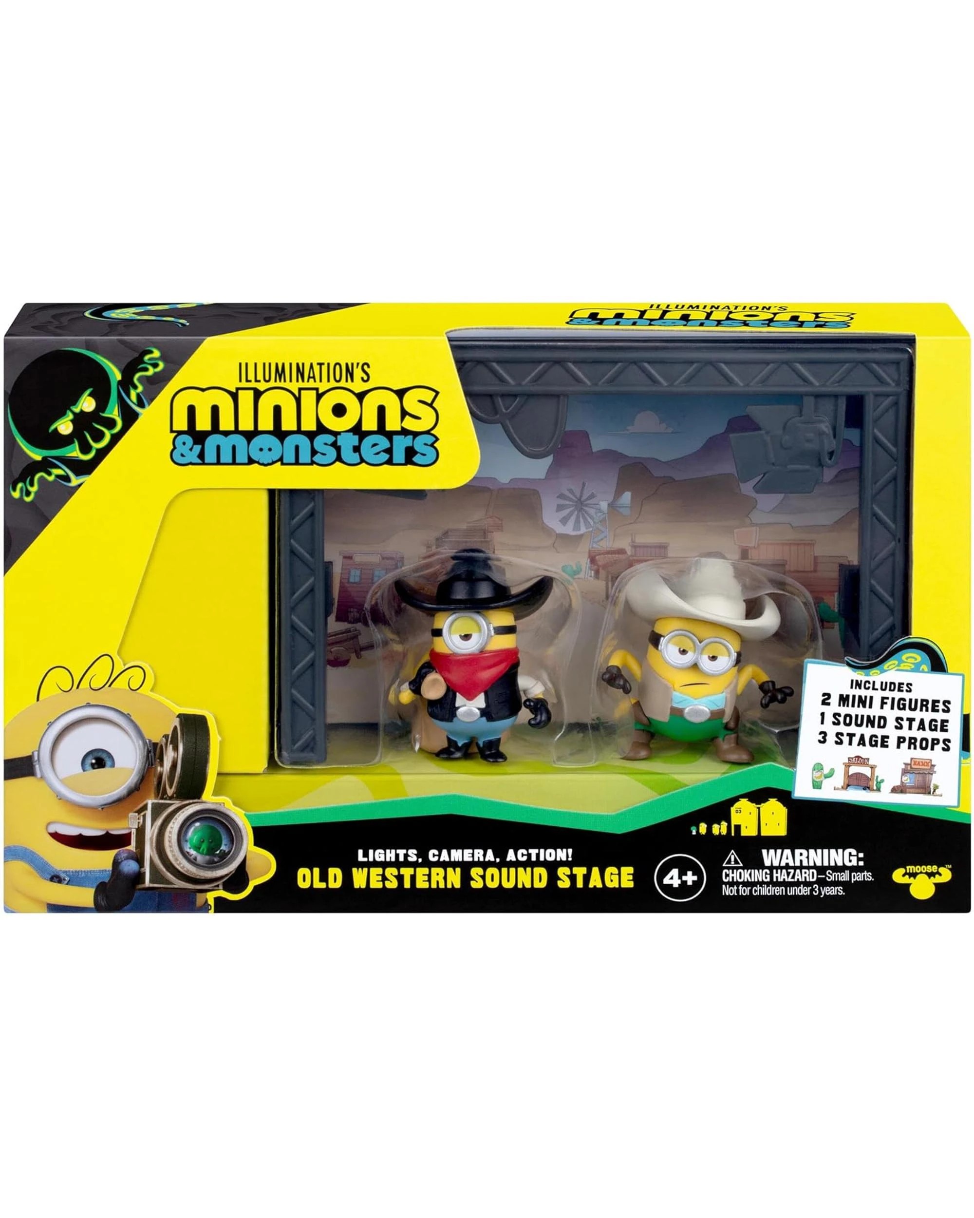 1 Minions and Monsters Old Western Sound Stage Mini Figure 2 Pack, 1 of 5