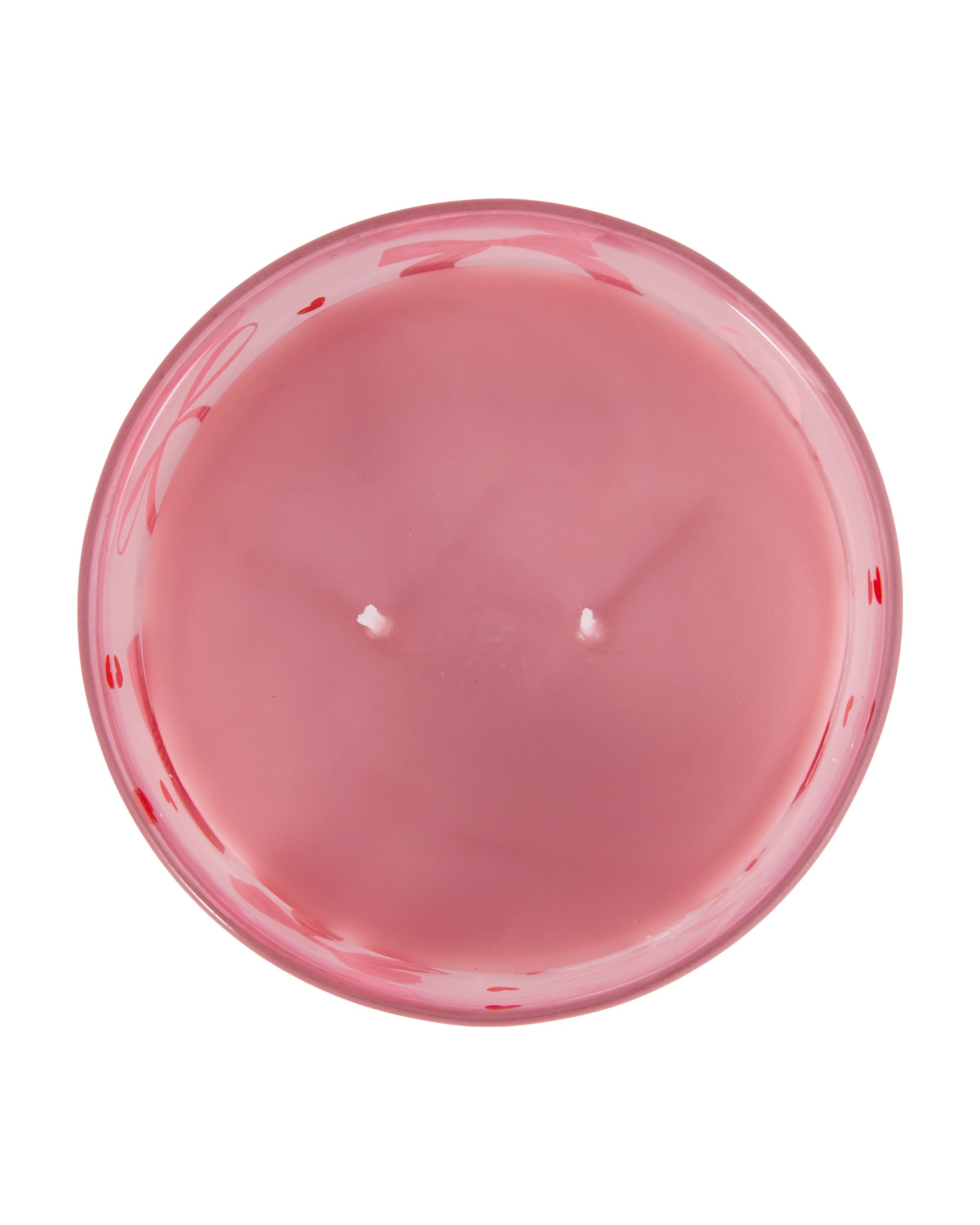 3 Pink Glass Bow Candle, 3 of 6