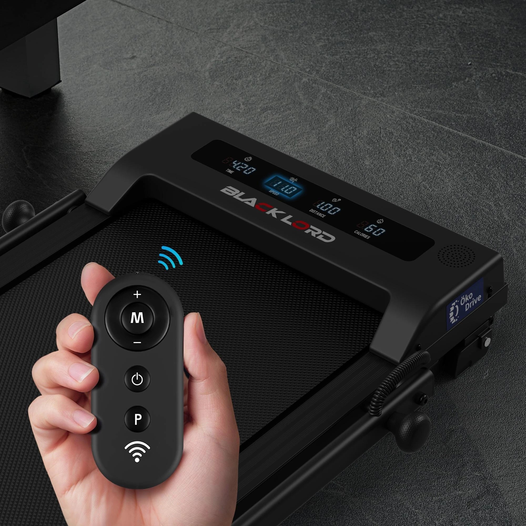 8 Black Lord Treadmill Electric Walking Pad Foldable Under Desk Home Gym - Black, 8 of 10