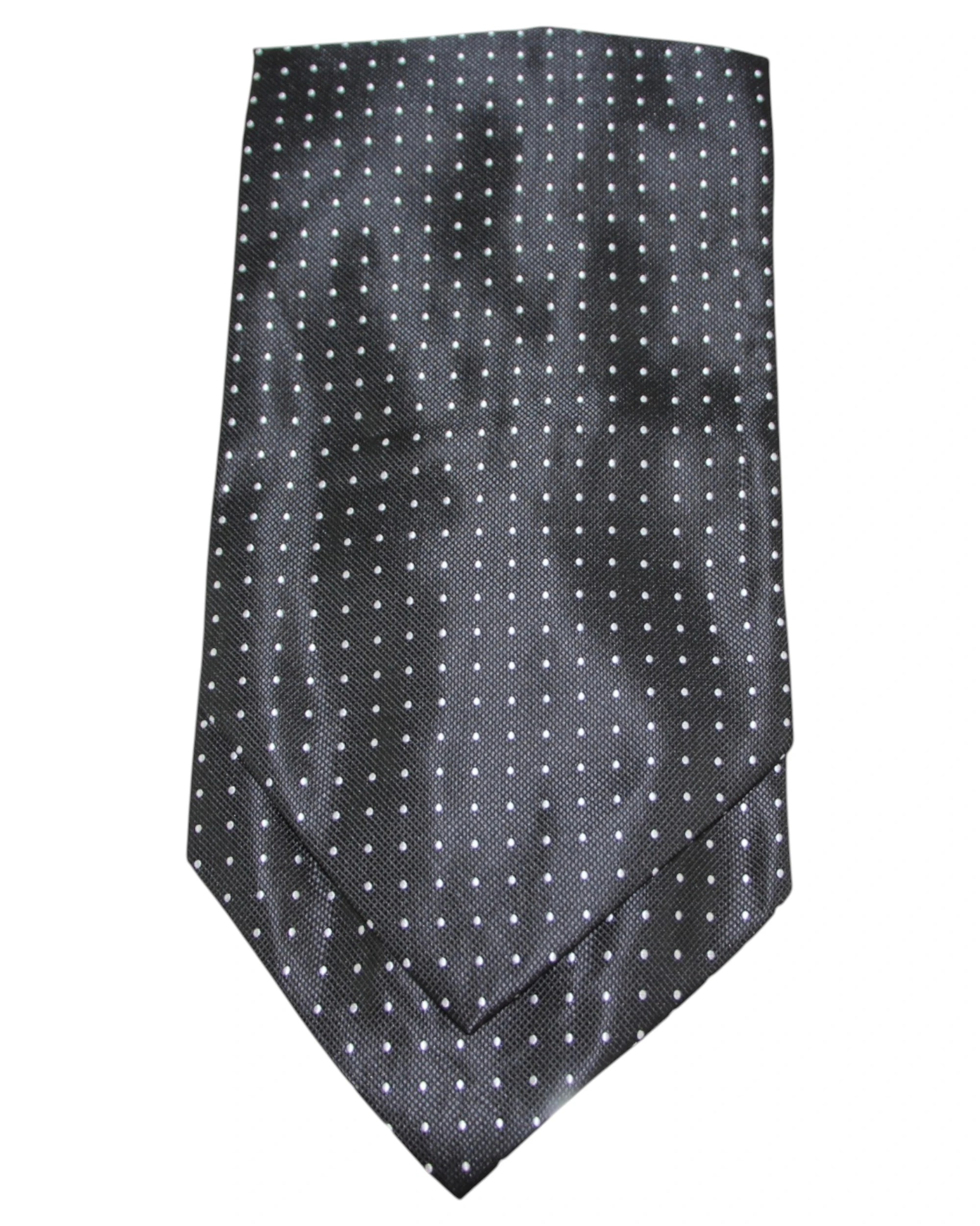 4 Zasel Mens Black & Silver Mini Polka Dot Cravat - Multi, 4 of 4