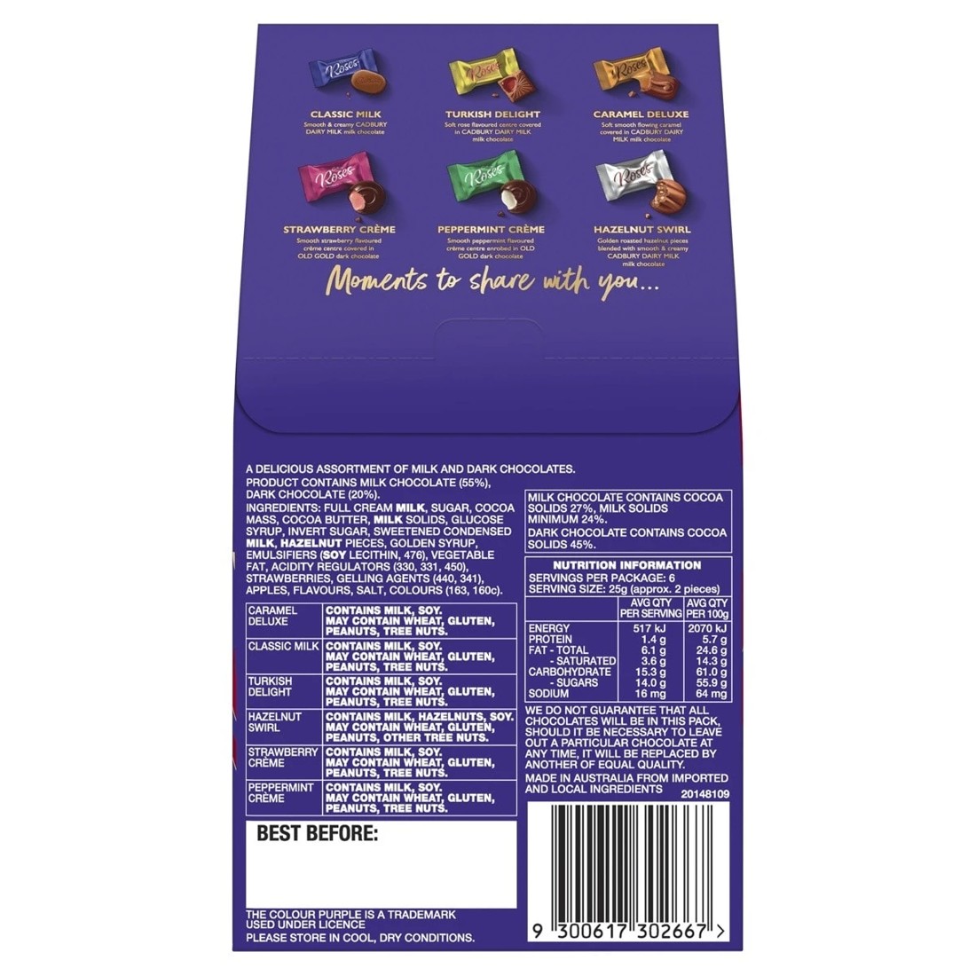 3 Cadbury Roses Gift Pouch 150g, 3 of 3