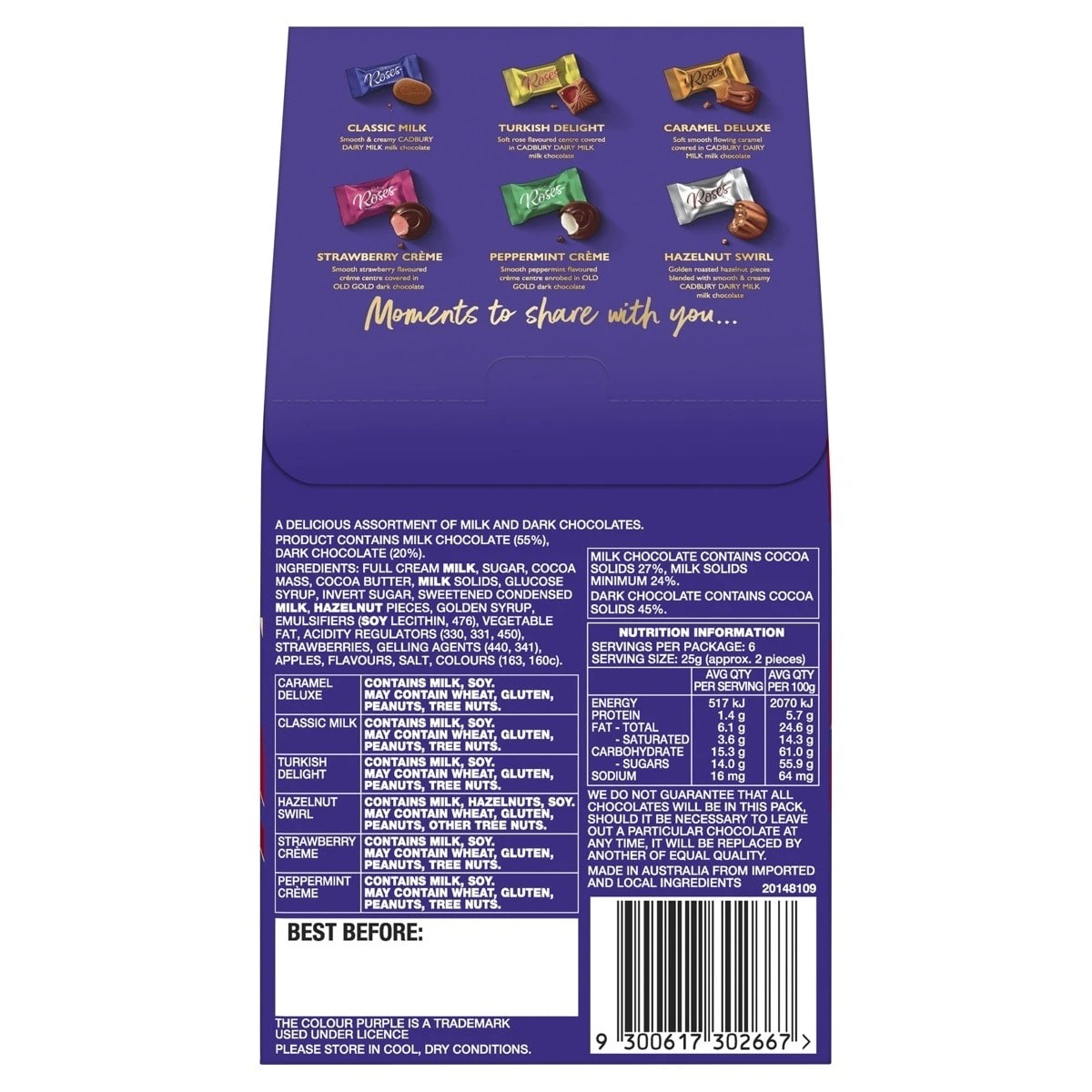 3 Cadbury Roses Gift Pouch 150g, 3 of 3