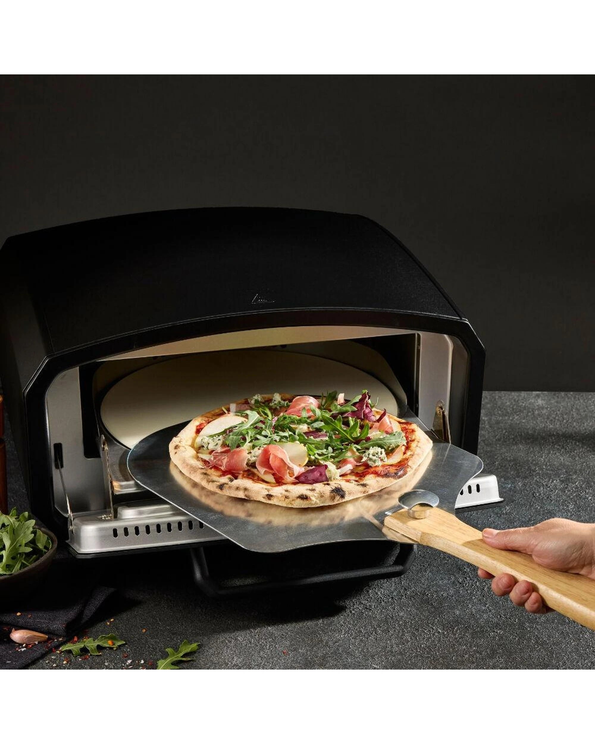 10 MasterPro 13" Indoor & Outdoor Pizza Oven  Black 56 x 50 x 30cm, 10 of 10