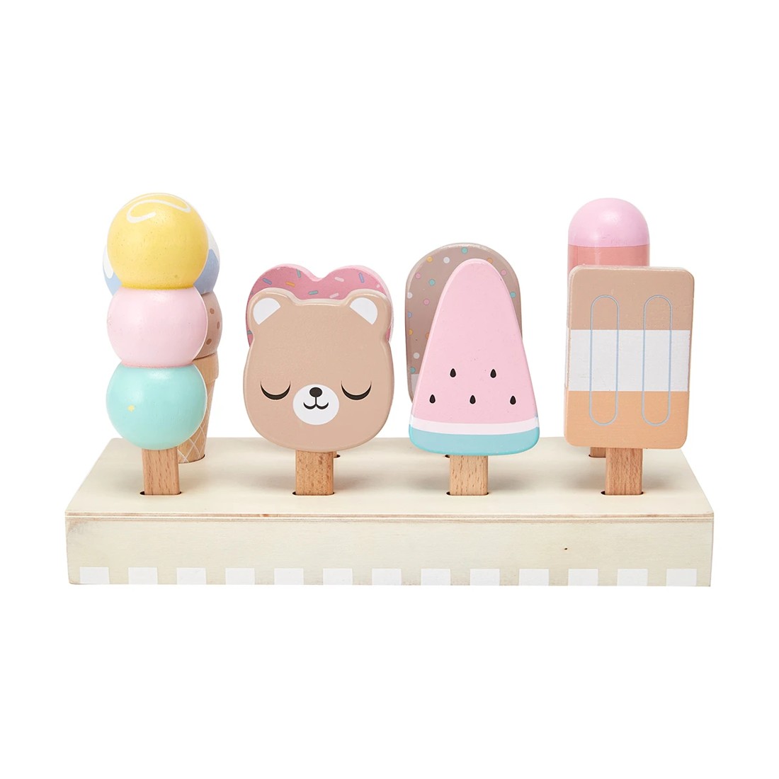 6 Wooden Ice Cream Tray, 6 of 10