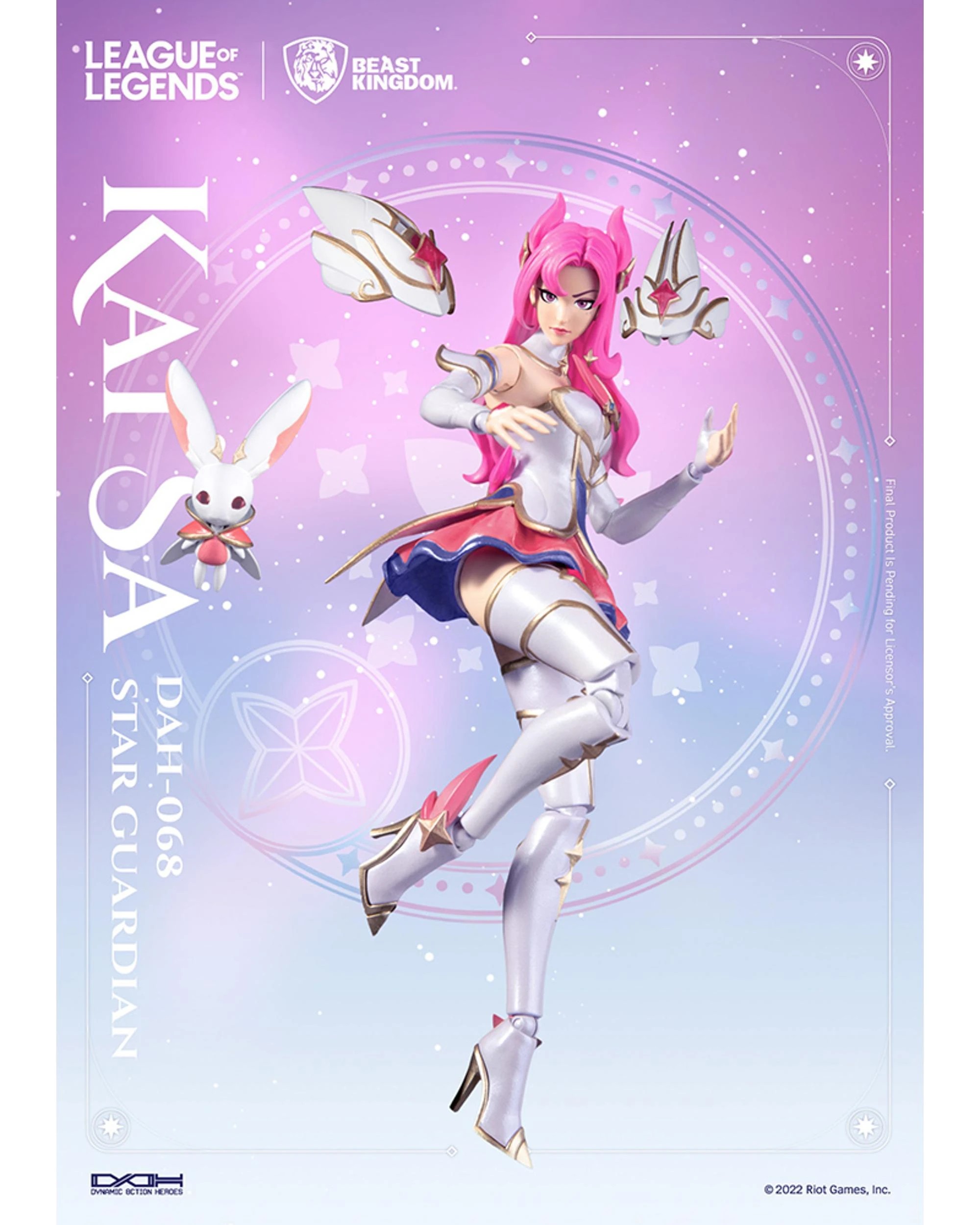 3 Beast Kingdom: Dynamic Action Heroes League of Legends Star Guardian Kai'Sa 7 inch Figure, 3 of 7