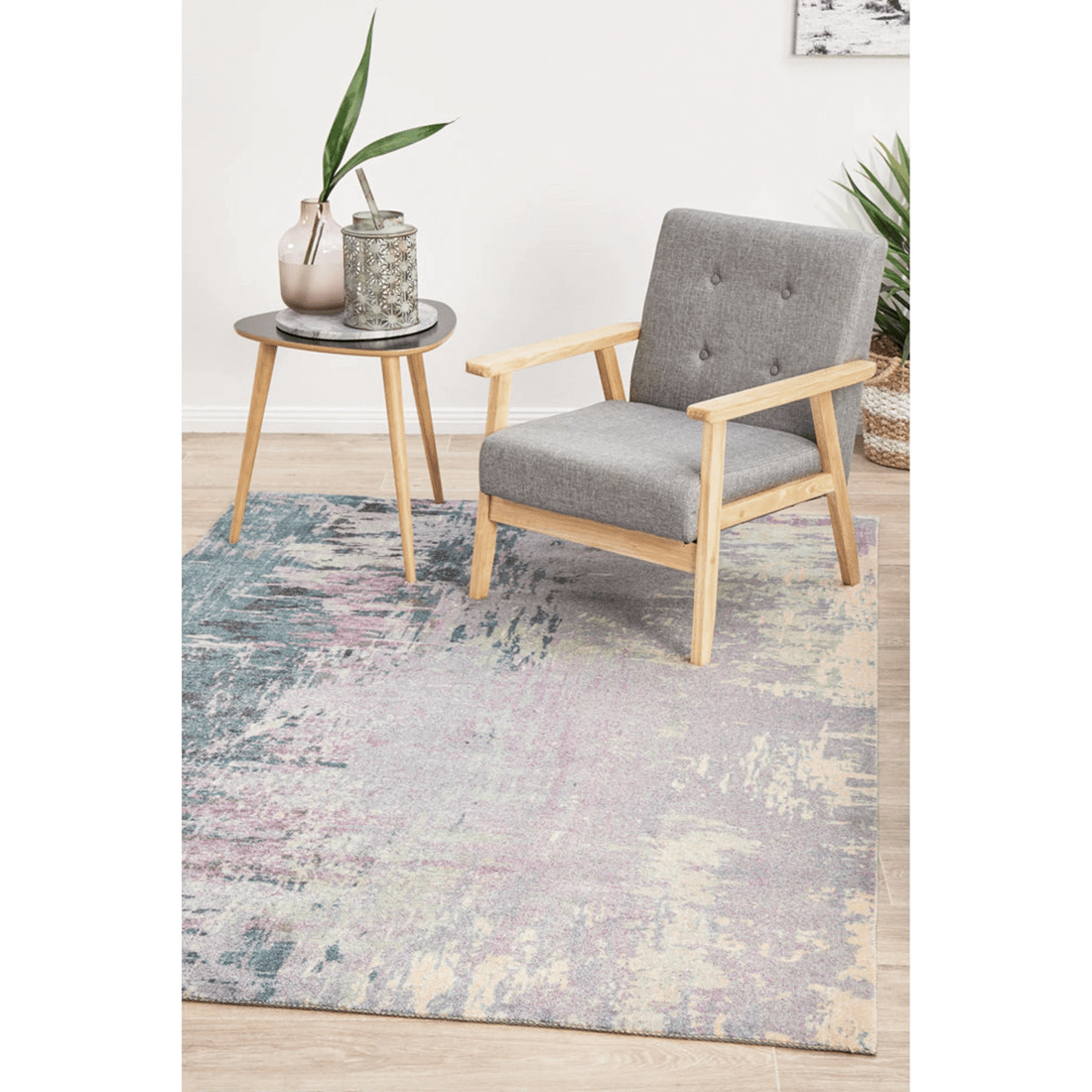 4 Rug Culture City Monet Violet Rug, 150 x 220 cm, 10mm Soft Acrylic, Power-Loomed - Purple, 4 of 9