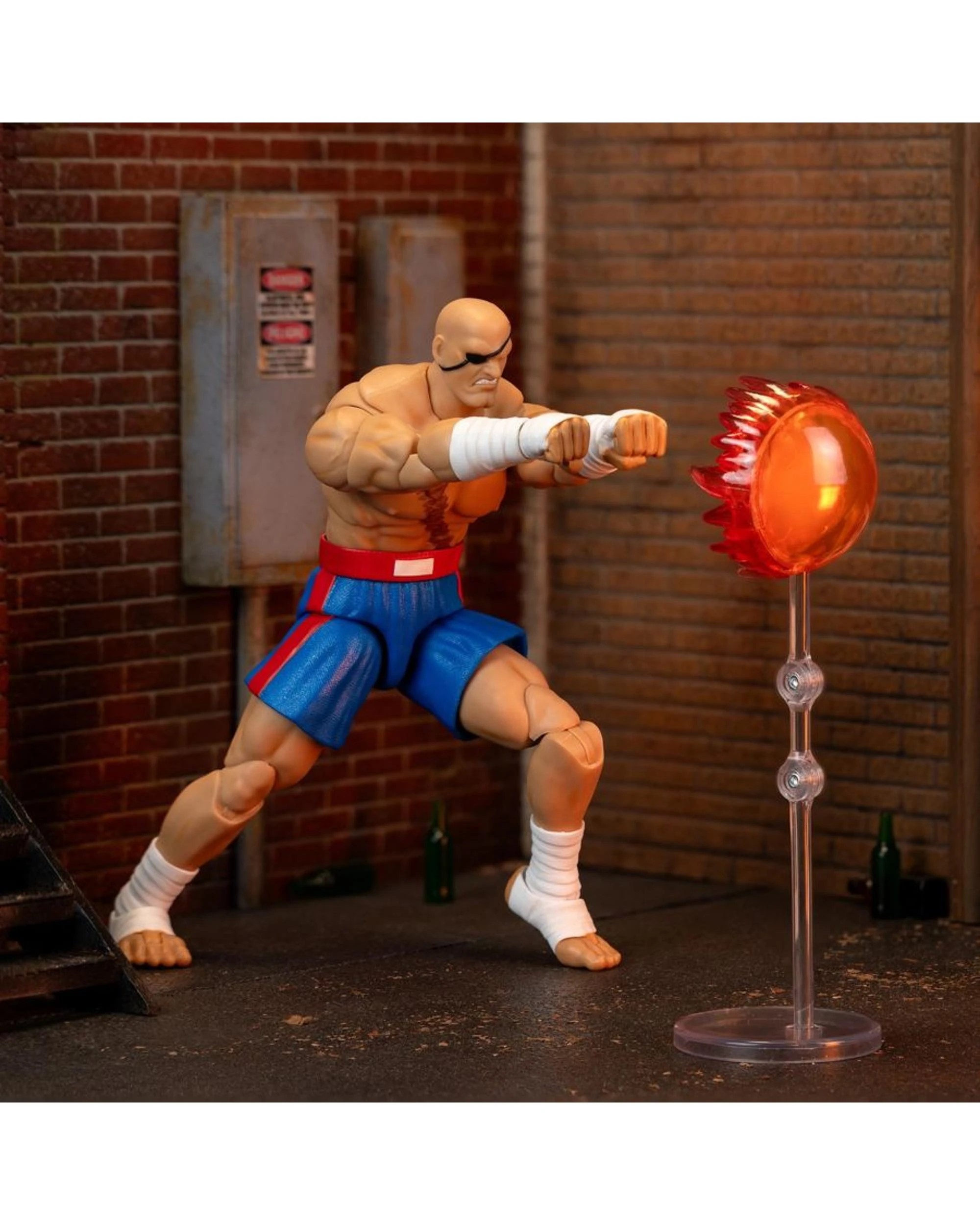 7 Jada Toys Street Fighter II The Final Challengers Sagat 6 inch Action Figure, 7 of 9