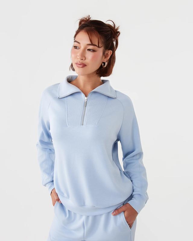 Active Womens Soft Modal Quarter Zip Ju