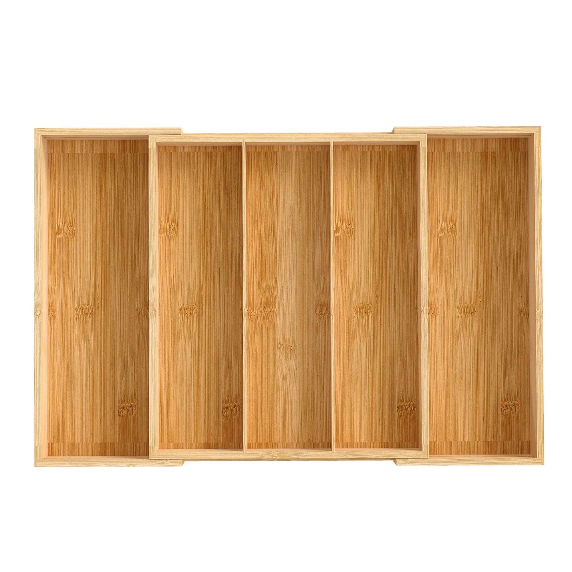 2 Toque Bamboo Expandable Kitchen Drawer Organiser 3-5 Slot, 2 of 9