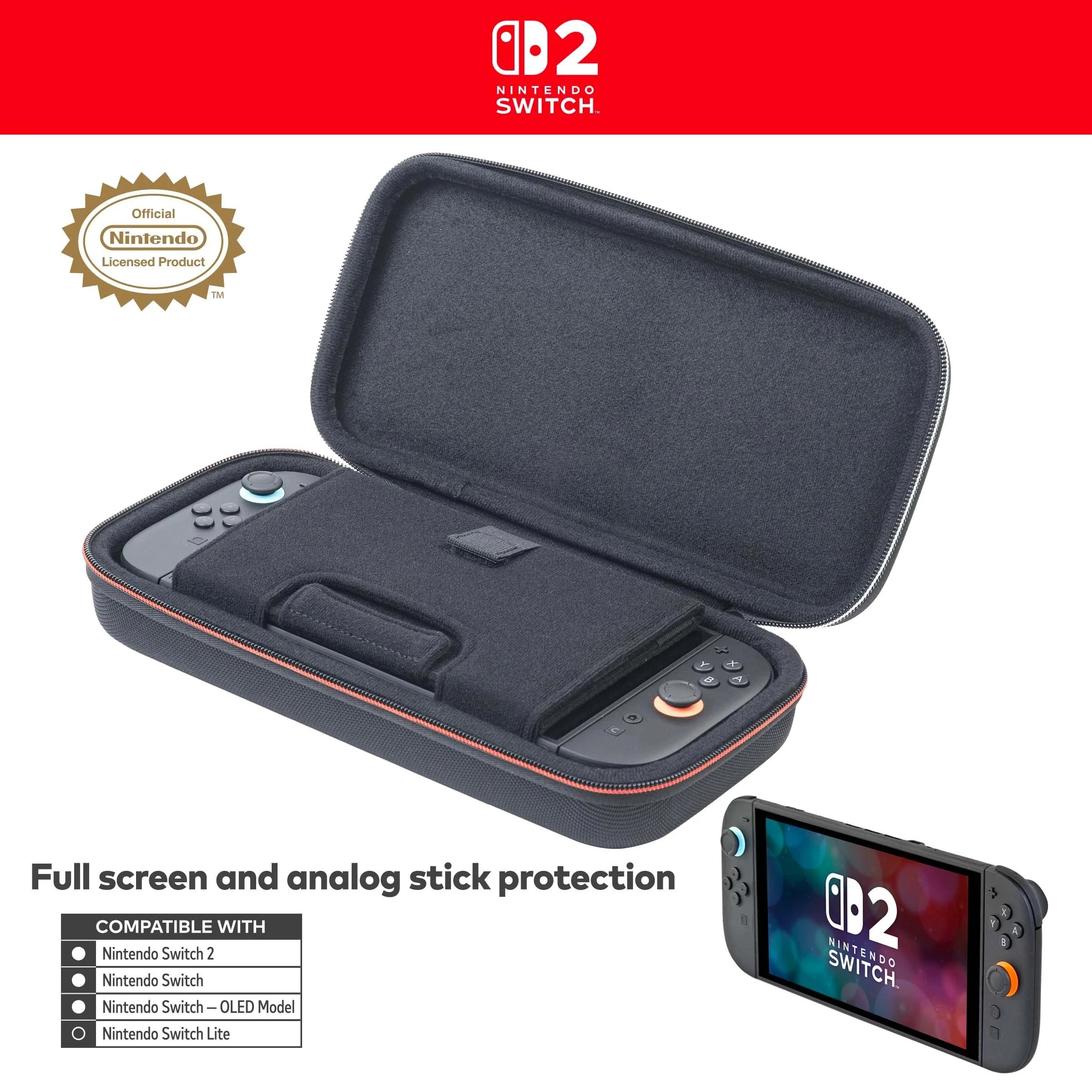 3 Nintendo Switch 2™ Game Traveler® Deluxe Travel Case - Black, 3 of 8