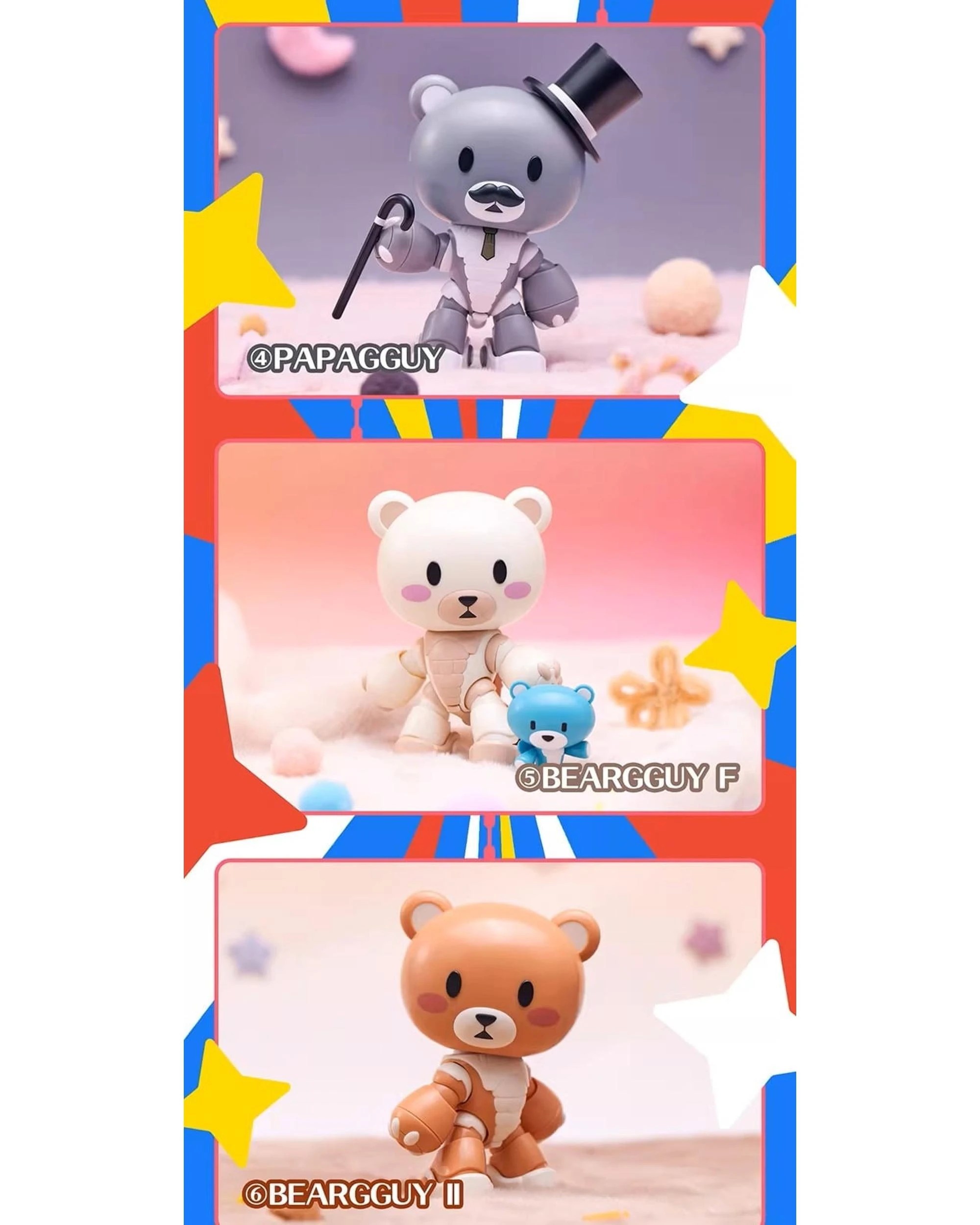 7 Bandai PLABAKO Mobile Suit Gundam Beargguy Family Blind Box, 7 of 9