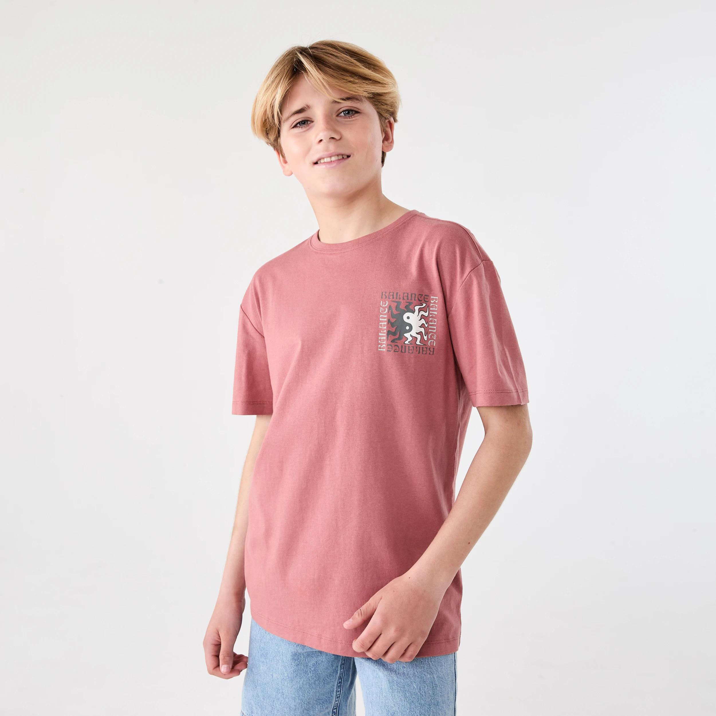 1 Short Sleeve Graphic Print T-shirt Red Surf, 1 of 7