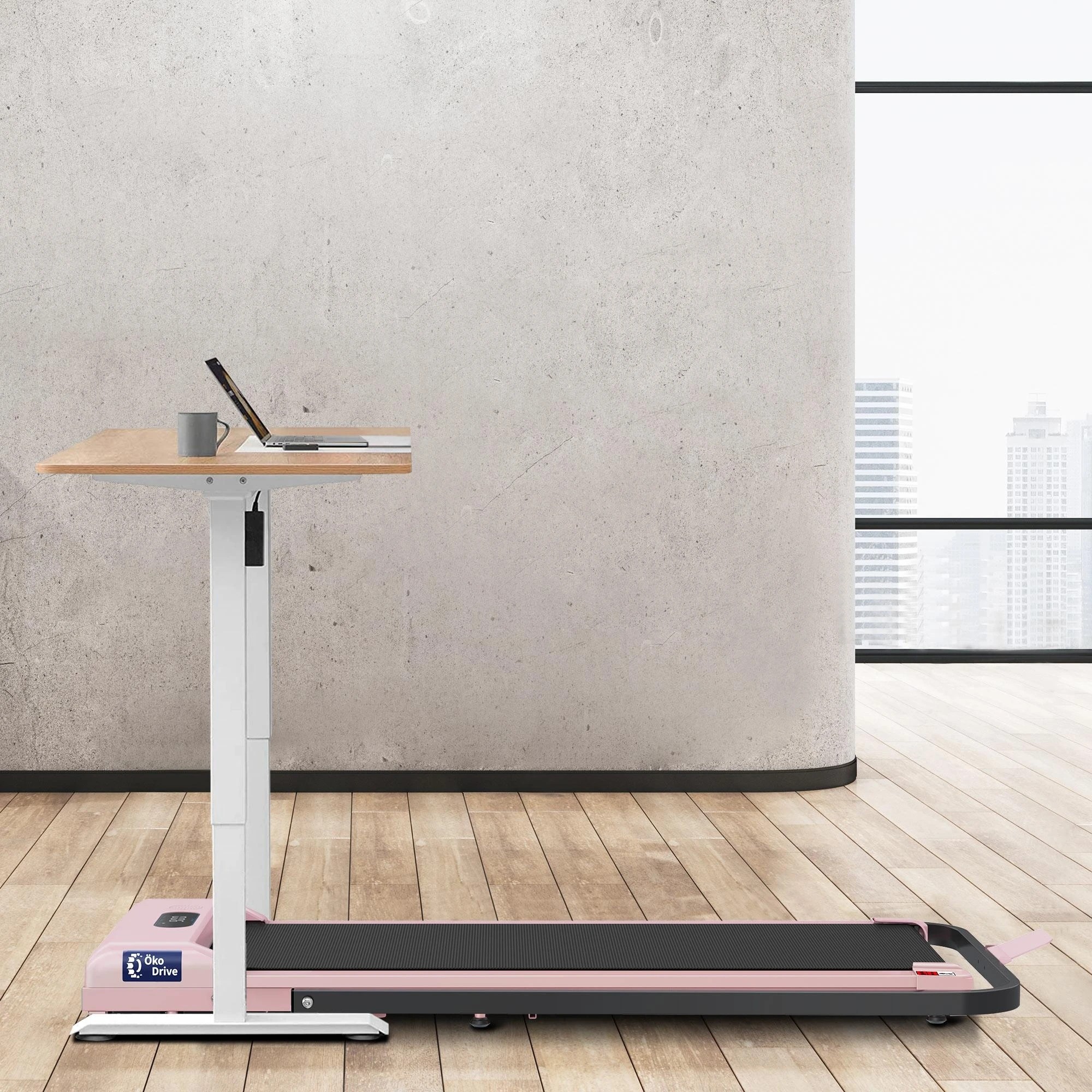 4 Black Lord Treadmill Electric Walking Pad Home Office Gym Fitness Foldable - Pink, 4 of 9