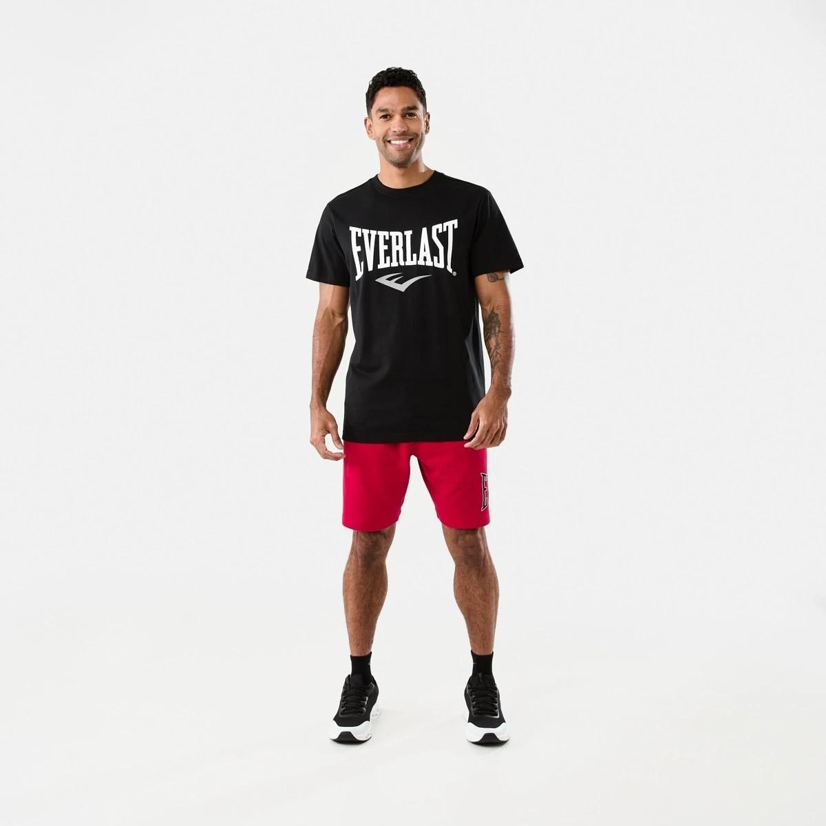 8 Everlast Mens French Terry Shorts Crimson, 8 of 8