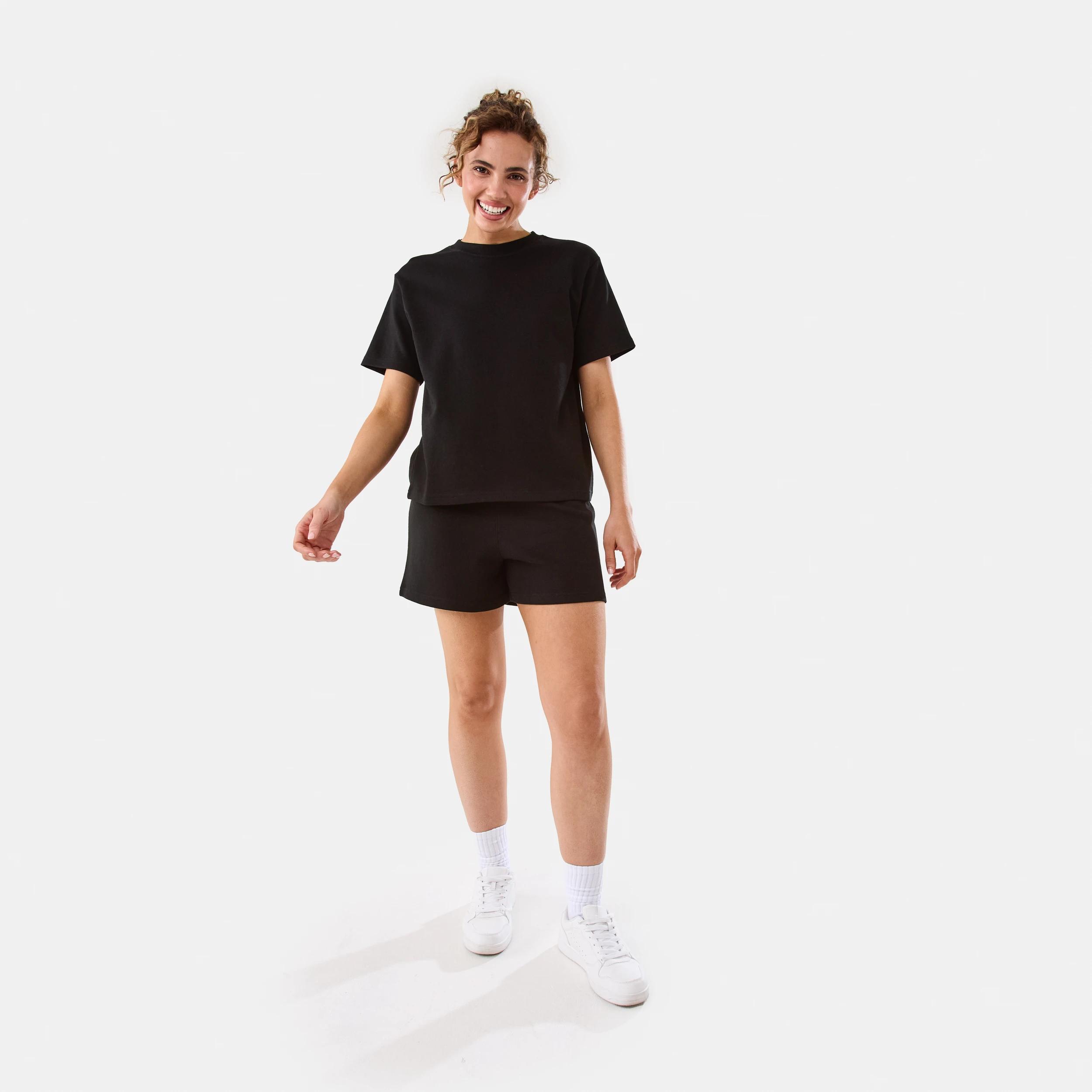 2 Active Womens Terry Shorts BLACK, 2 of 6