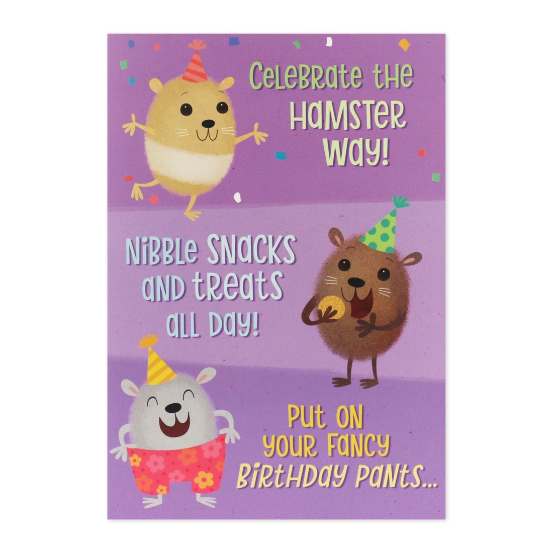 3 Hallmark Interactive Sound Happy Birthday Card - Hamster, 3 of 4