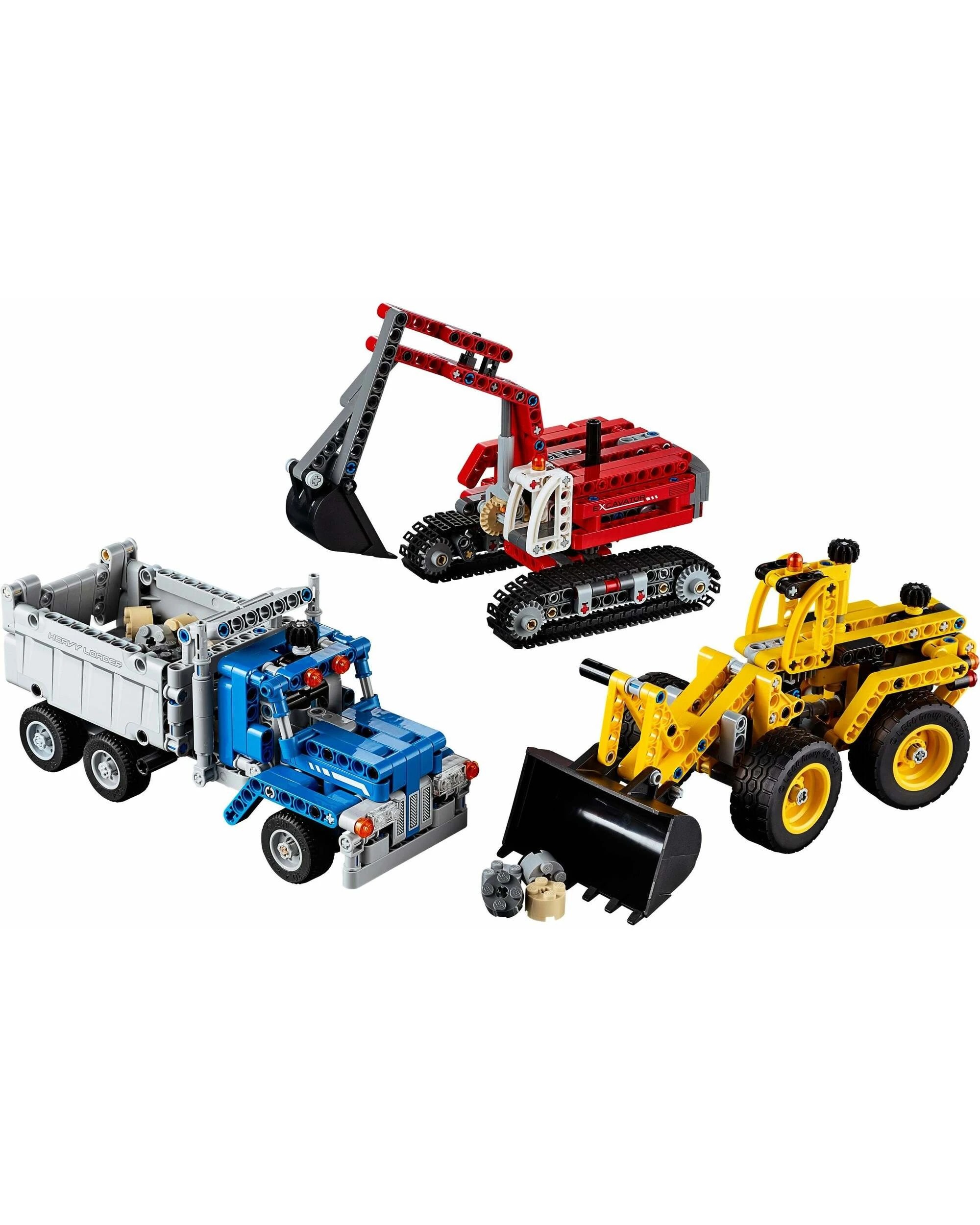 4 LEGO 42023 Construction Crew Set: Wheel Loader, Dump Truck & Excavator, 4 of 4