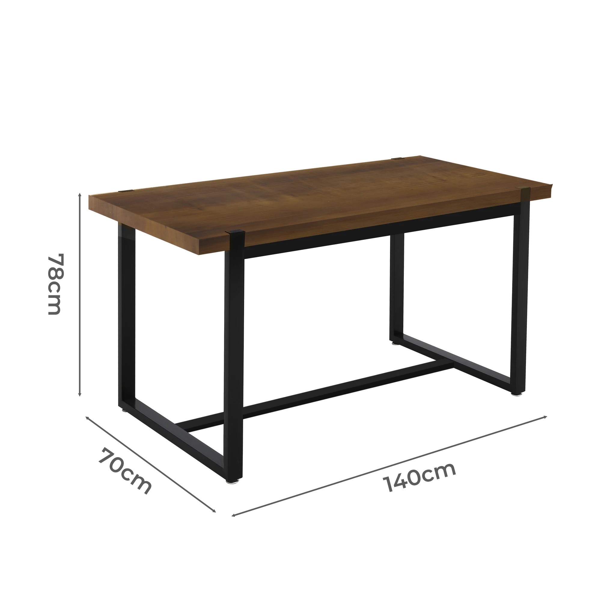 3 Levede Industrial Wooden Dining Table, 3 of 7