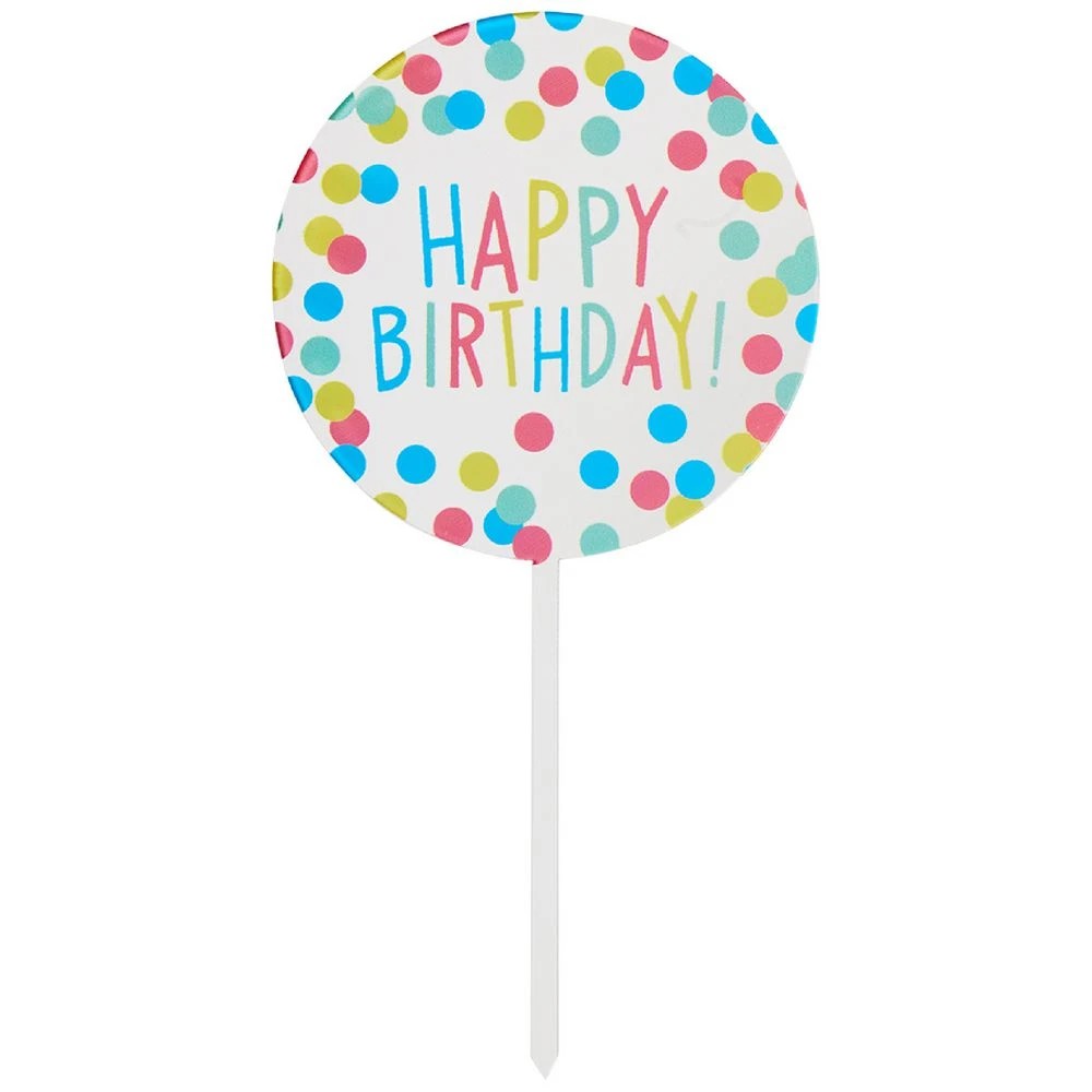 1 Otto Brights Acrylic Cake Topper, 1 of 4