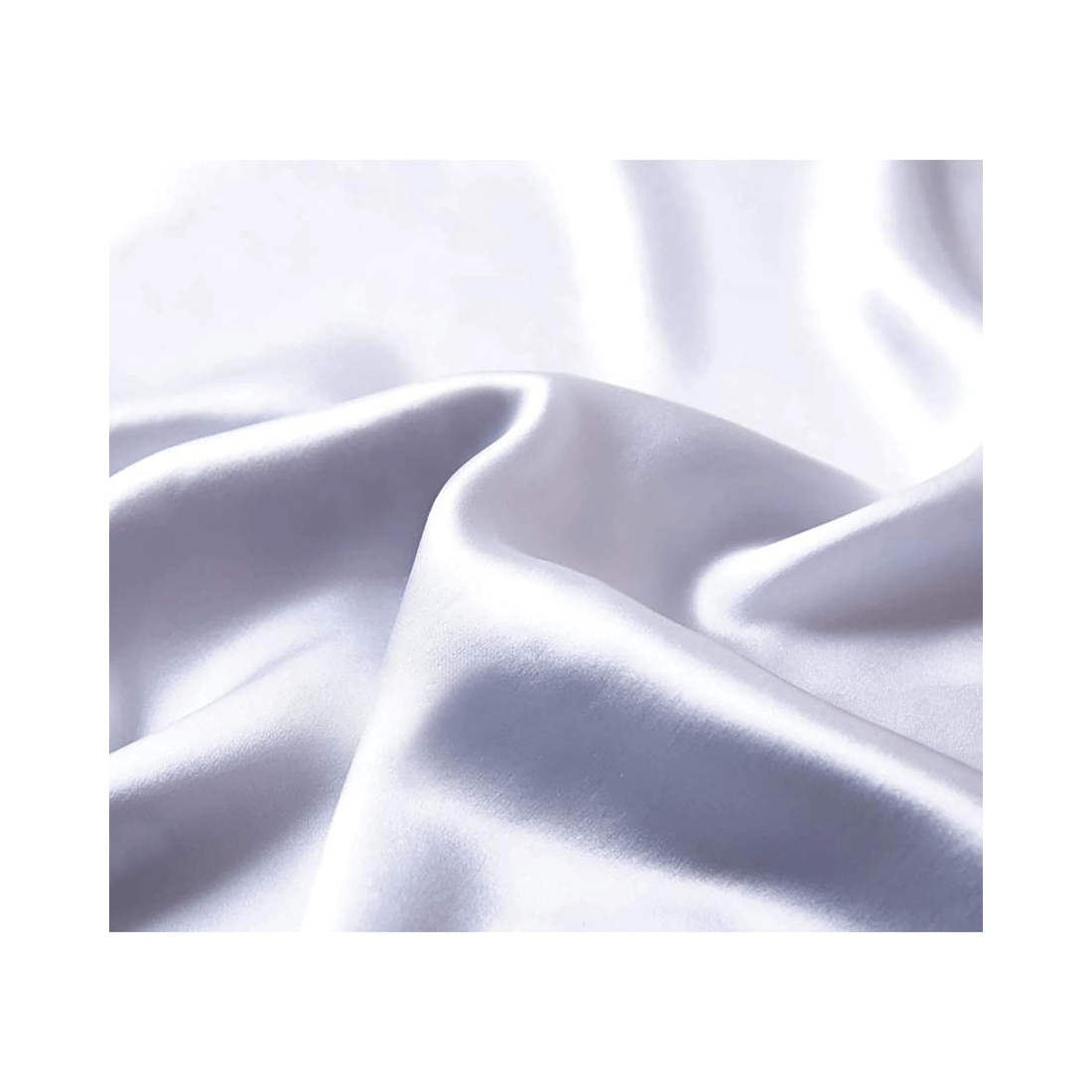 4 GIOIA CASA 2-Pack Mulberry Silk Pillowcases — 100% Pure Silk 16 Momme, Silver, 75 x 50 cm - Silver, 4 of 5