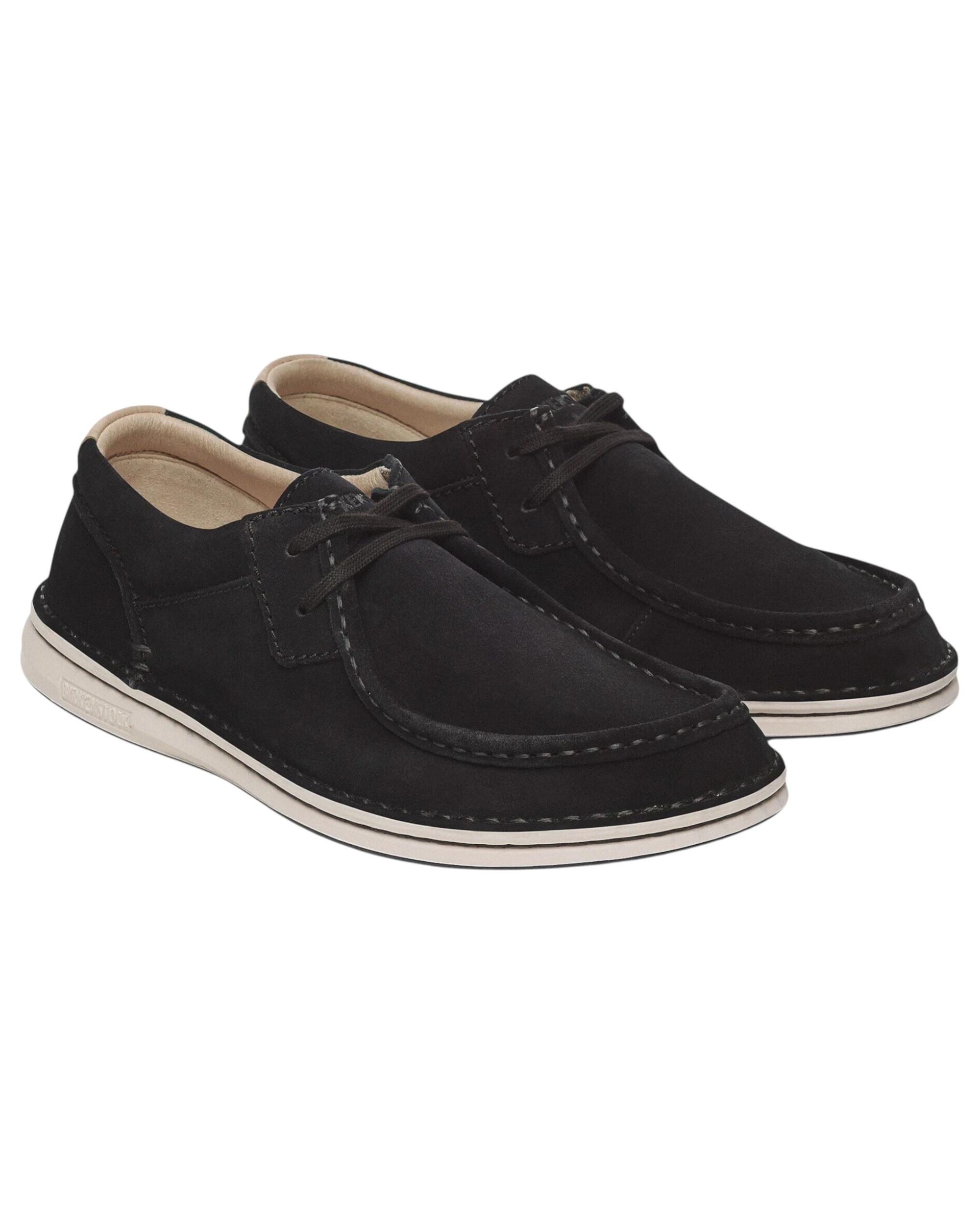 2 Birkenstock Mens Pasadena Suede Leather Casual Sneaker BLACK, 2 of 8