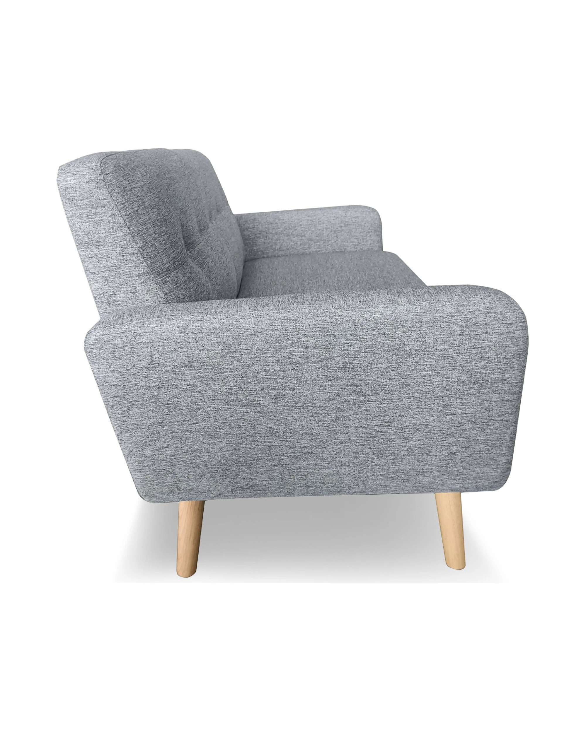 6 Sarantino 6-seater Linen Sofa Set Couch Futon - Light Grey, 6 of 9