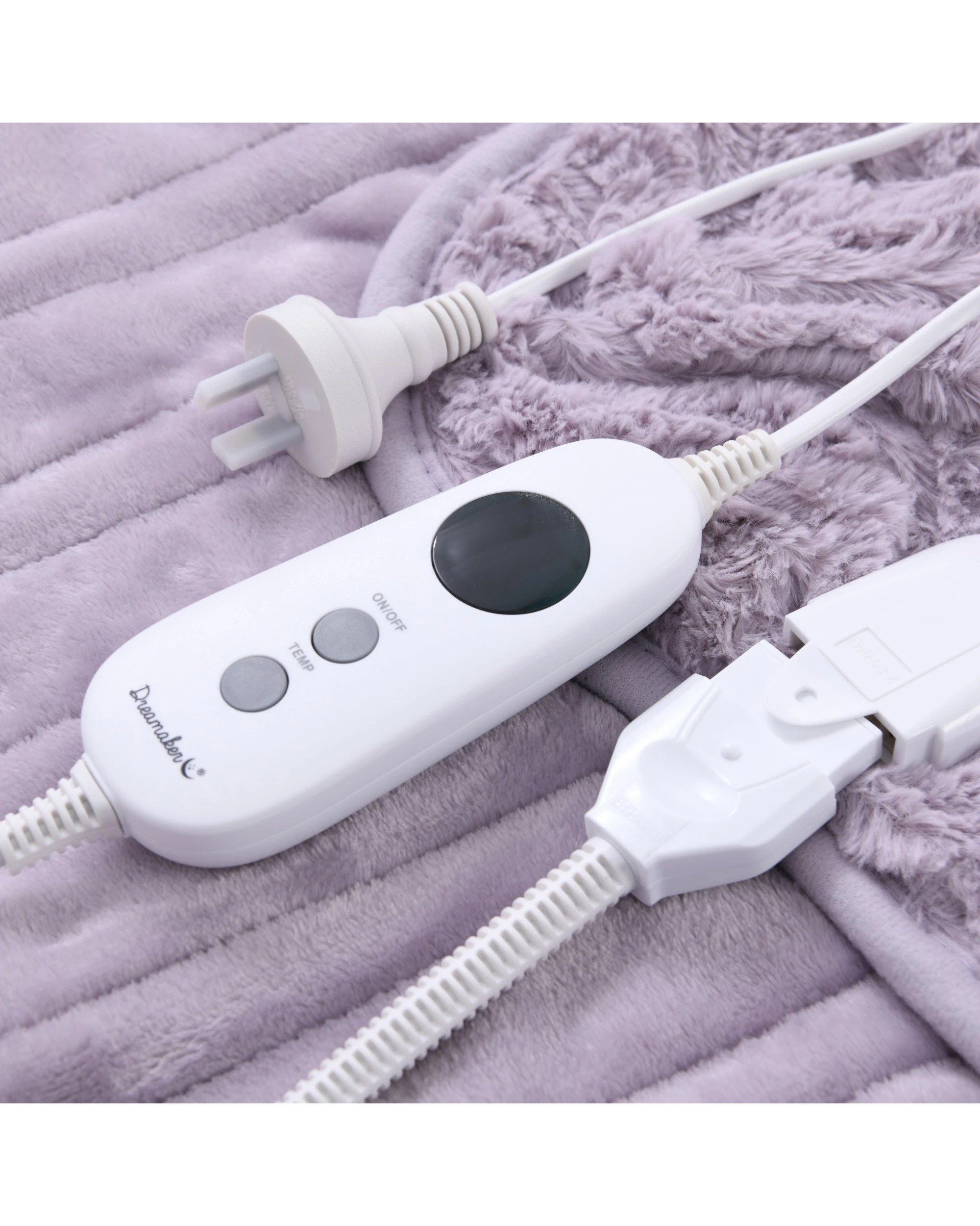 5 Dreamaker Felix 500gsm Faux Fur Heated Throw 130x160cm - Lavender, 5 of 7