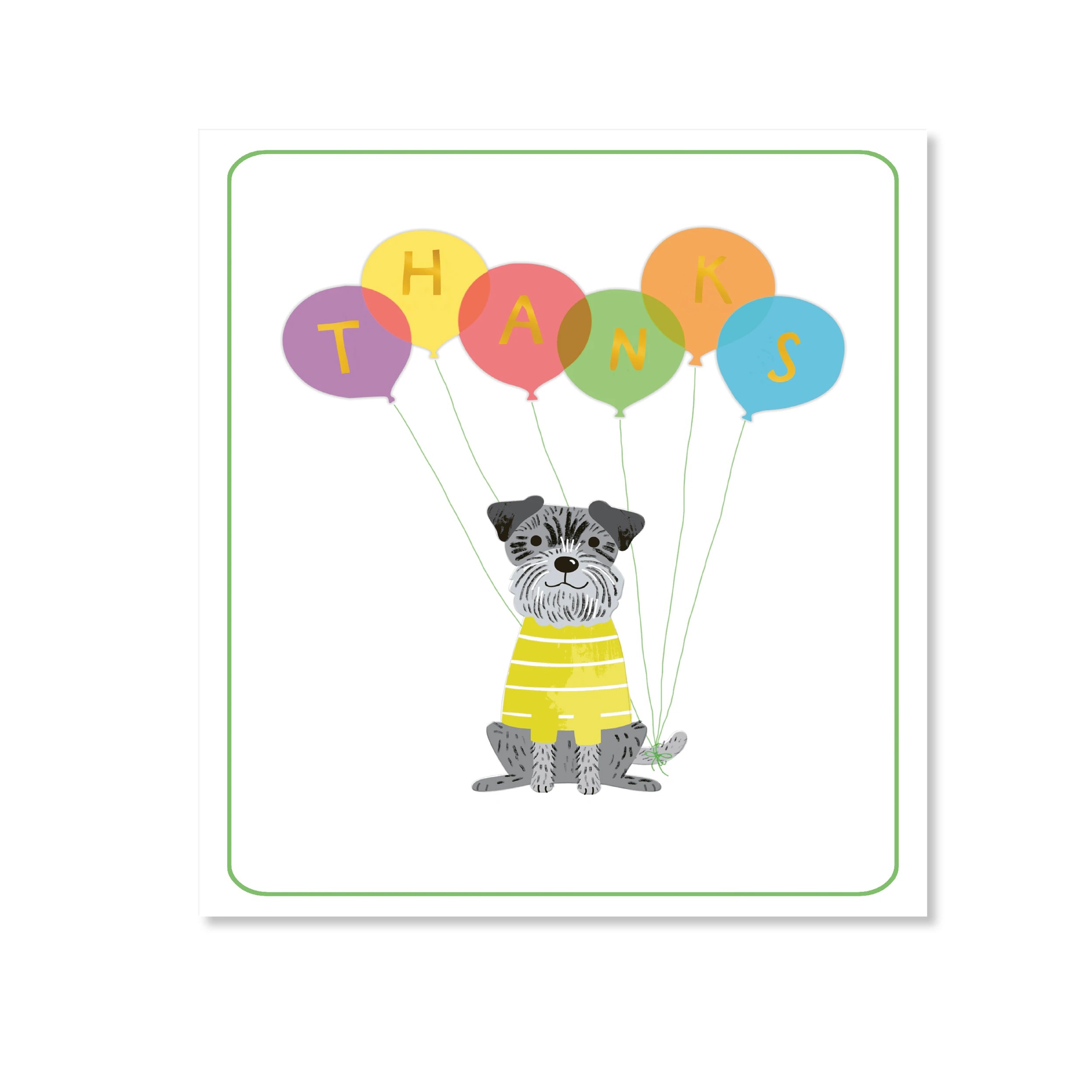 3 Hallmark Thank You Card - Dog & Balloons, 3 of 3