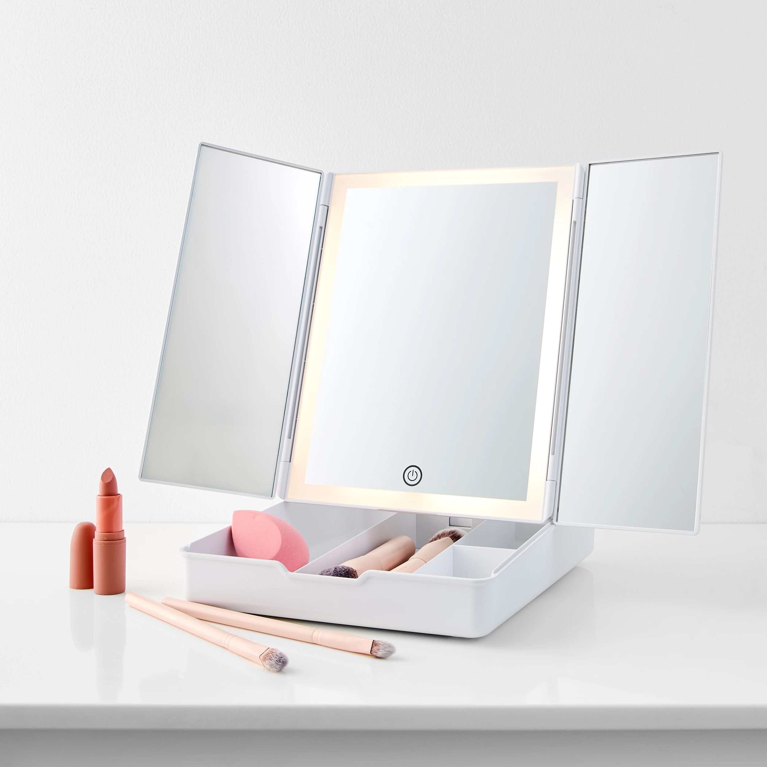 1 LED Tri-Fold Mirror, 1 of 11