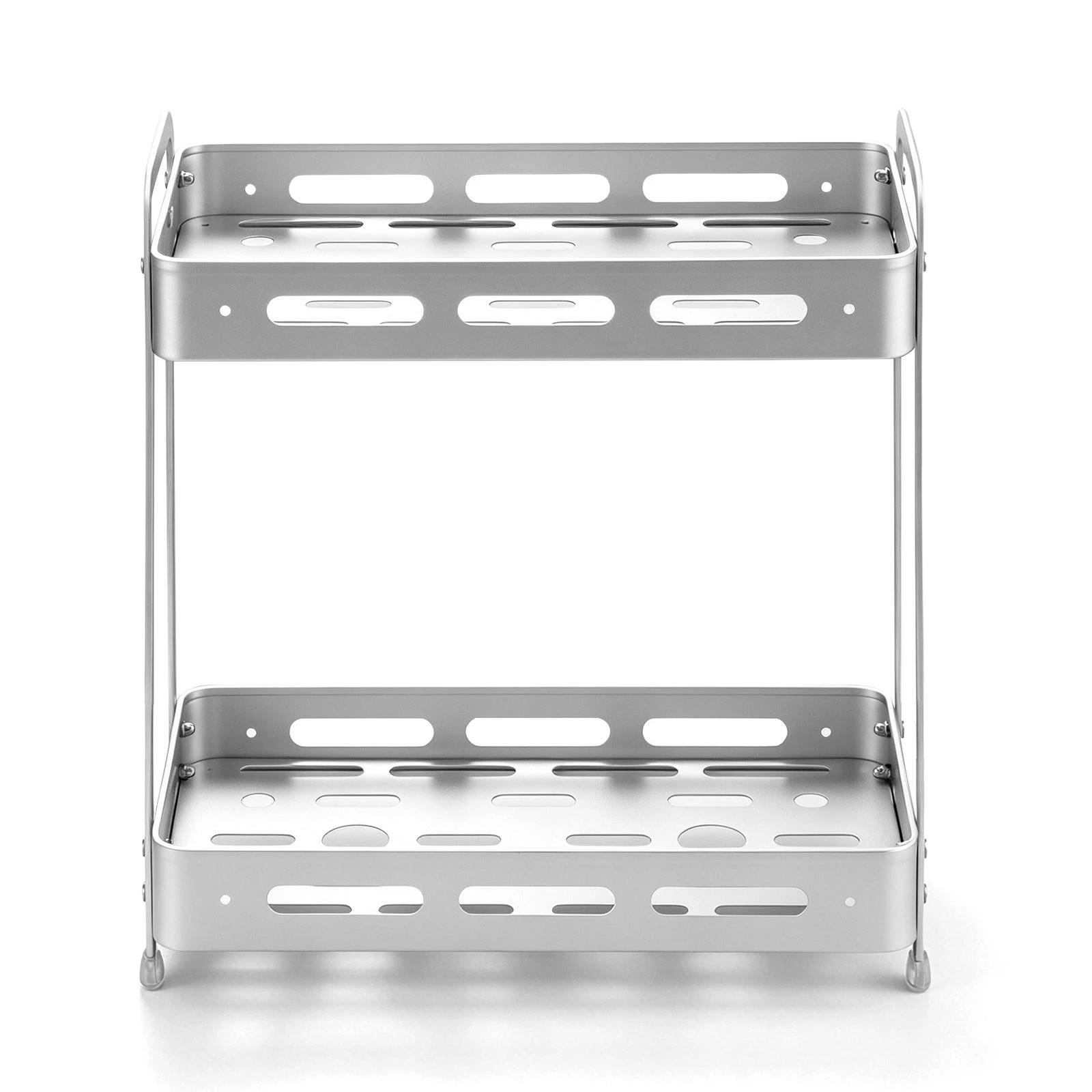 5 Ausway 2-Tier Aluminium Shower Organiser, Bathroom Caddy Shelf Storage Rack, 5 of 7
