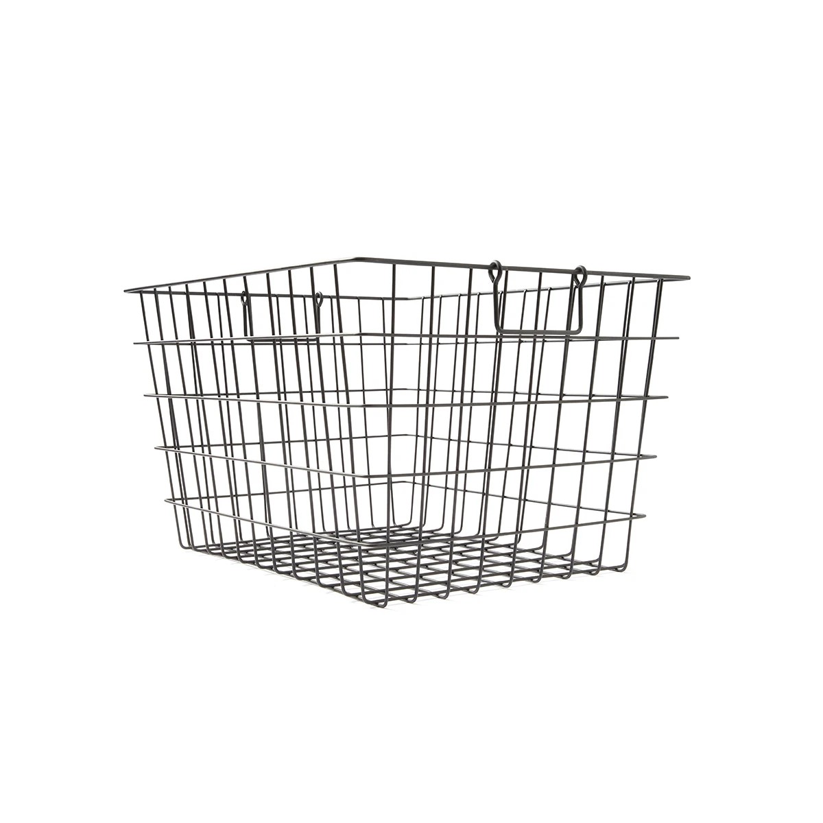 3 Rectangle Wire Basket - Large, Black, 3 of 8