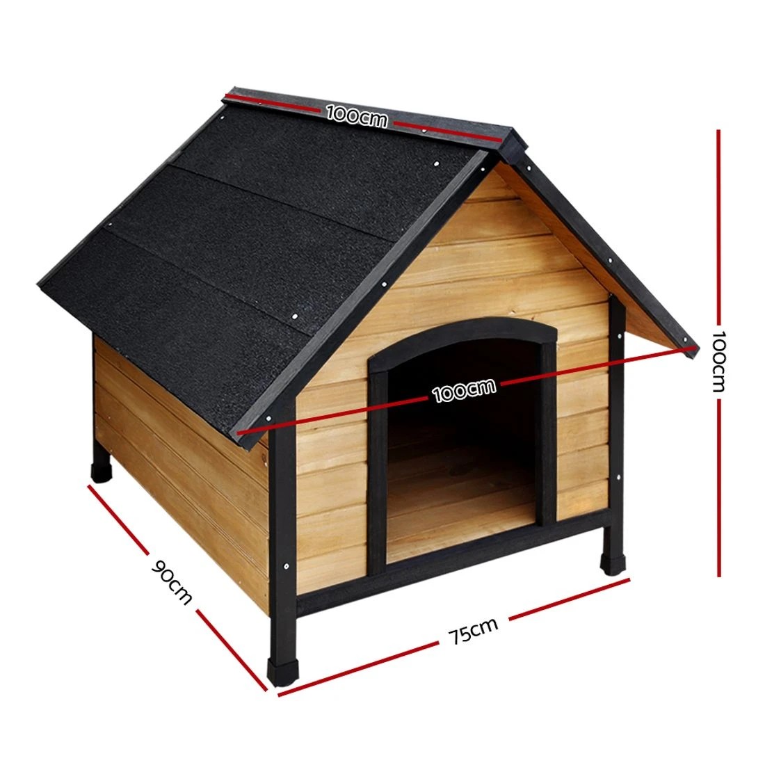 3 i.Pet Dog Kennel Outdoor House Pet Puppy House XL Crate Cabin Waterproof - Multi, 3 of 7
