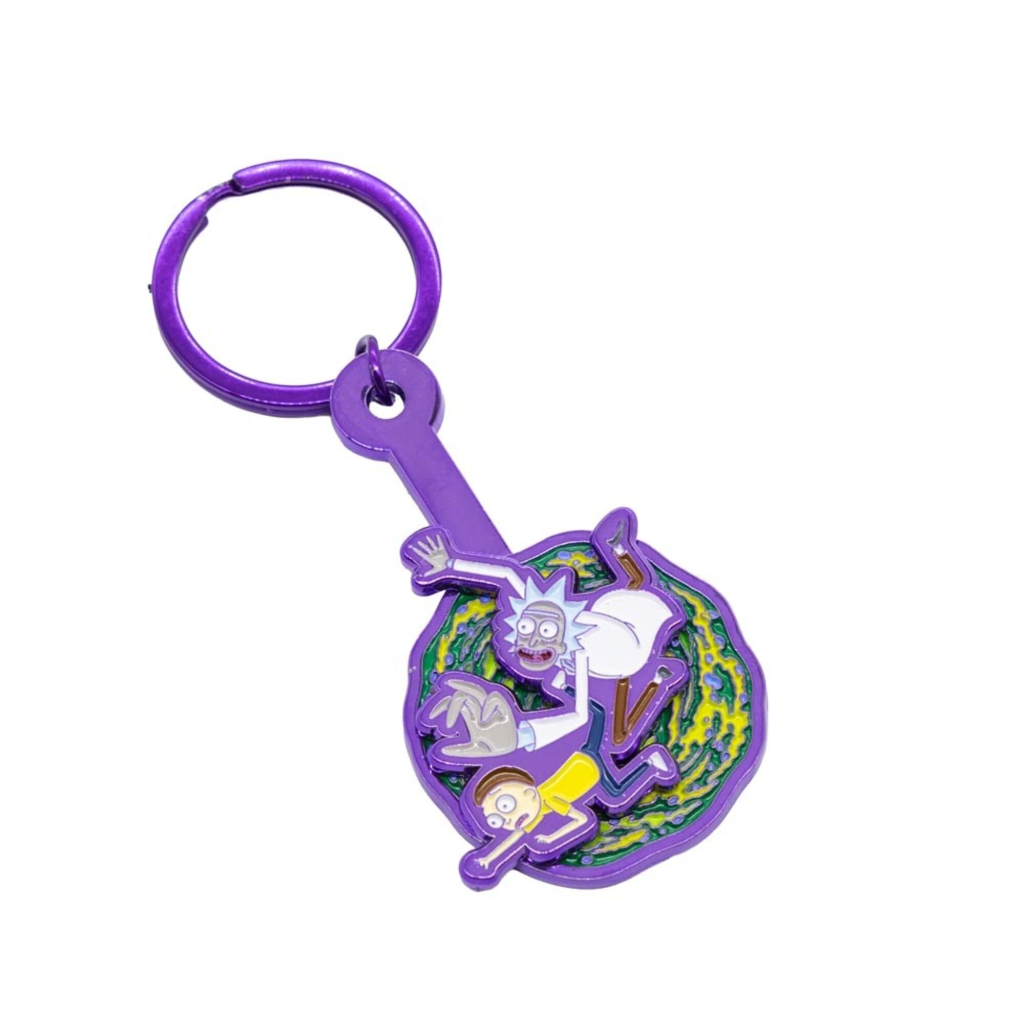 1 Rick and Morty - Portal Spinning Keyring - ONE SIZE - Multi, 1 of 2